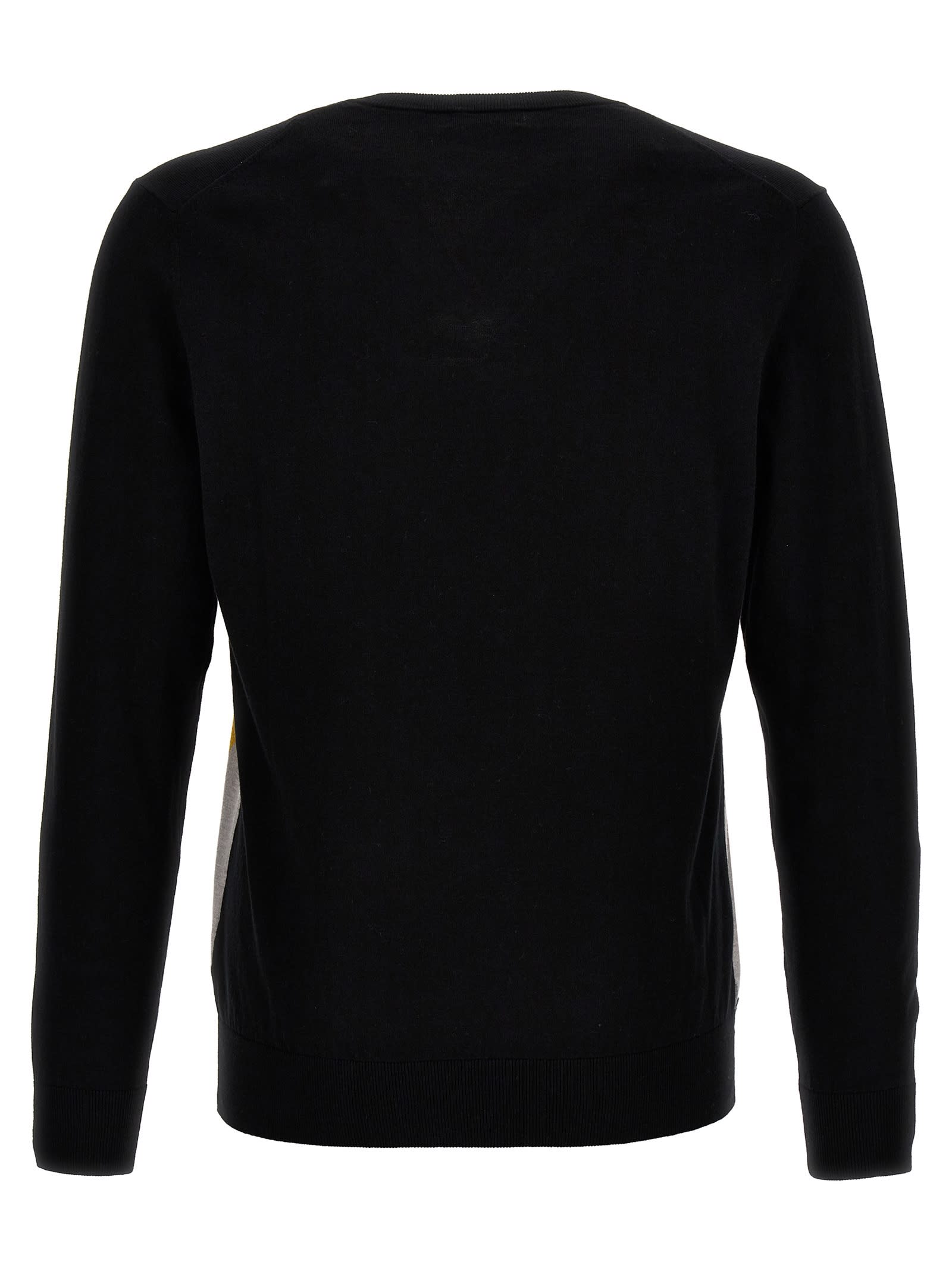 Shop Ballantyne Argyle Sweater In Black