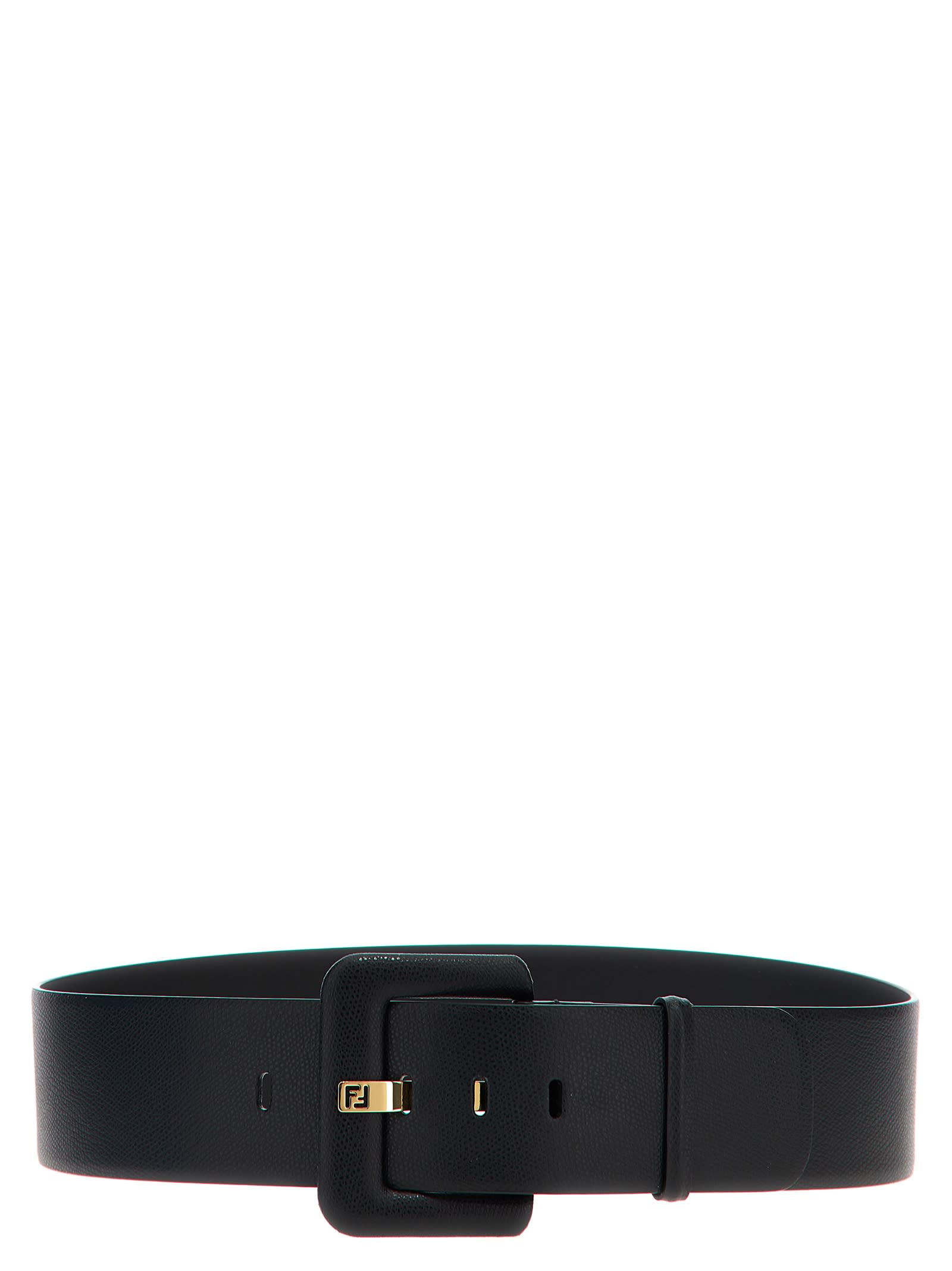 Shop Fendi Fovere  Belt In Black