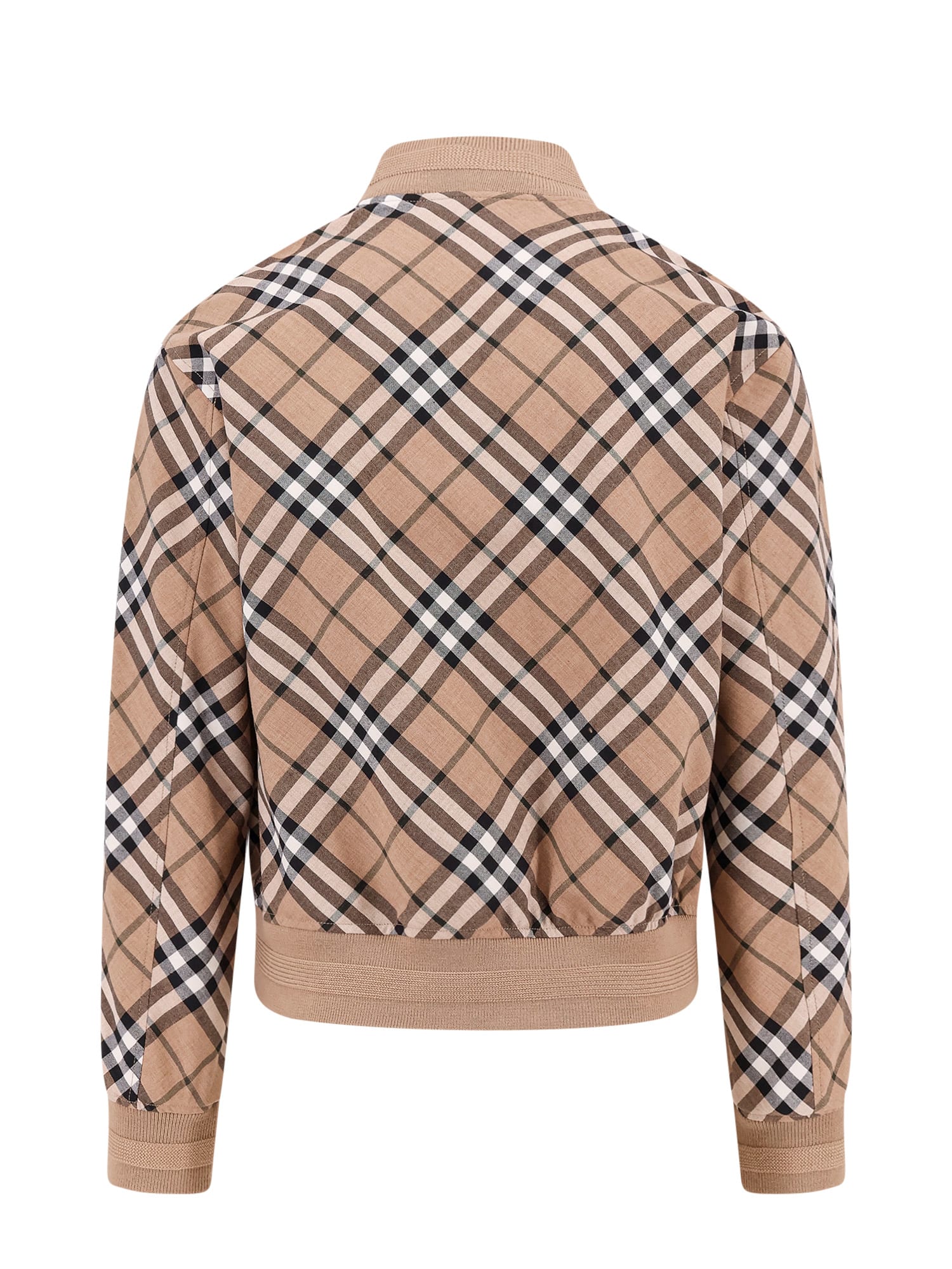 Shop Burberry Jacket In Beige