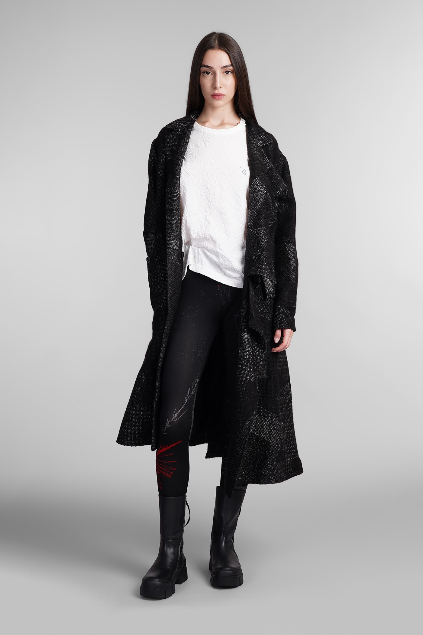 Shop Yohji Yamamoto Leggings In Black Rayon