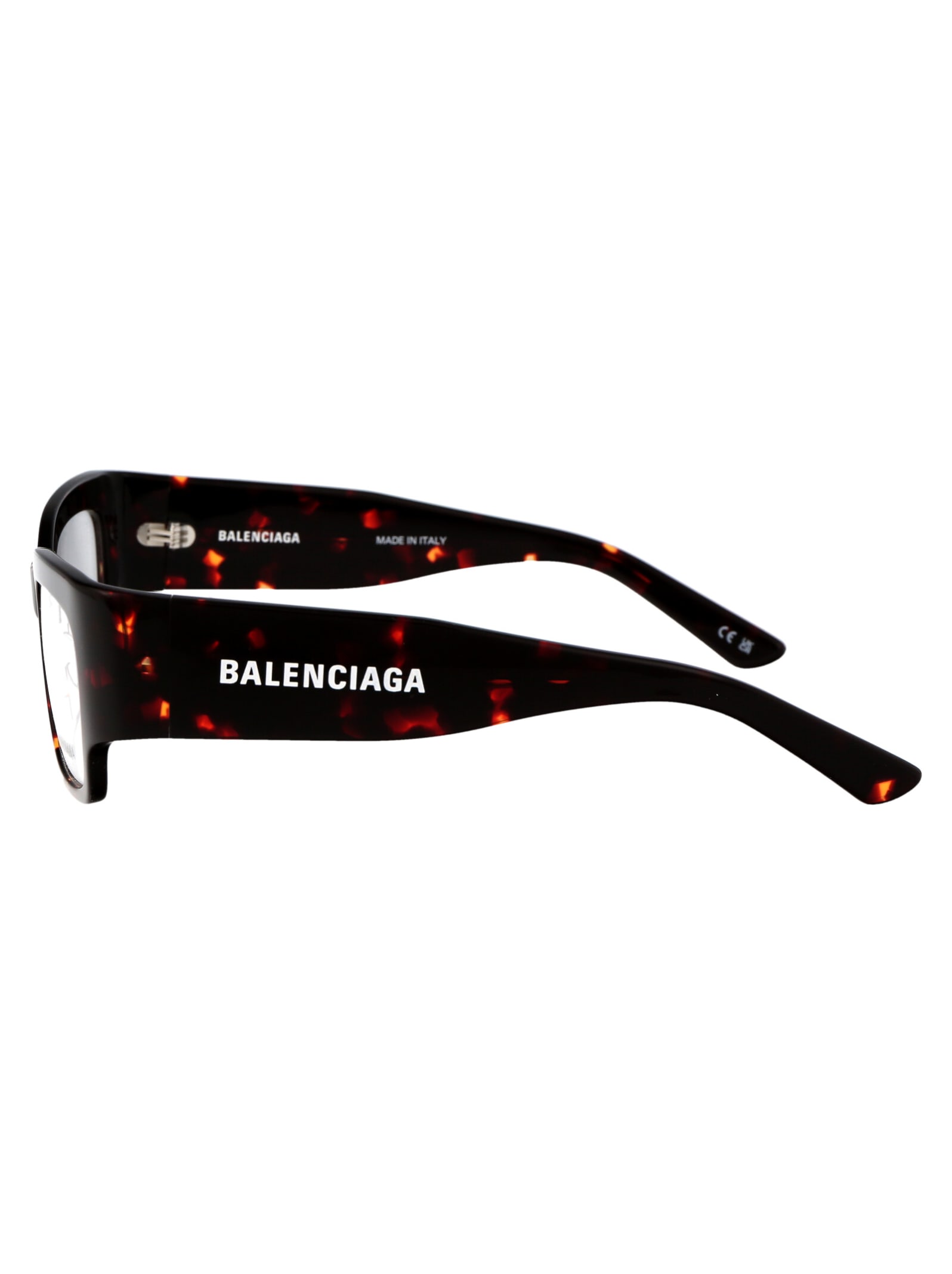 Shop Balenciaga Bb0332o Glasses In 003 Havana Havana Transparent