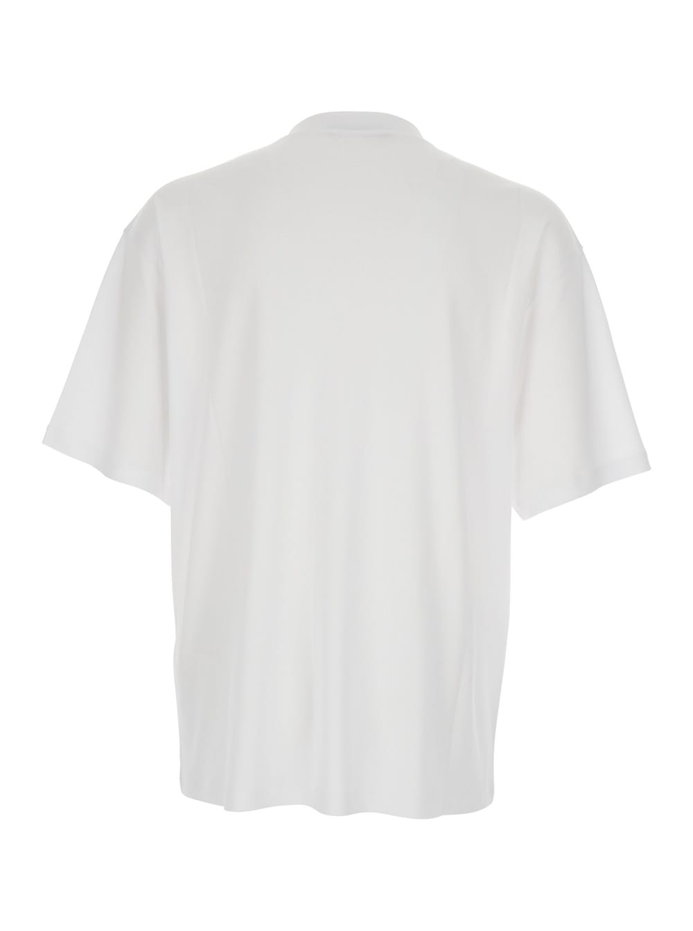 Jacquemus Mens Station Patch White Stazione Brand-patch Cotton-jersey T-shirt In White