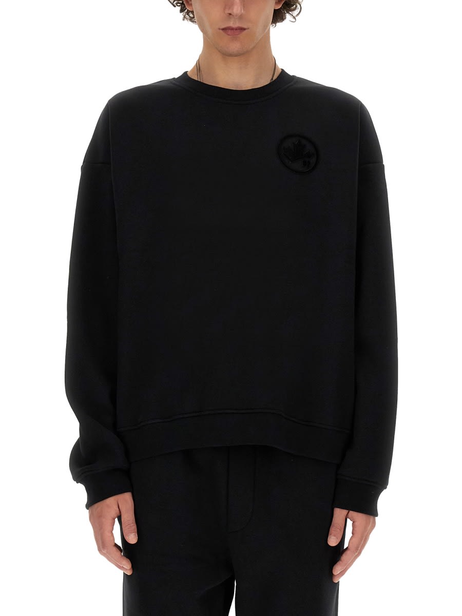 Shop Dsquared2 Relax Fit Sweatshirt In Black