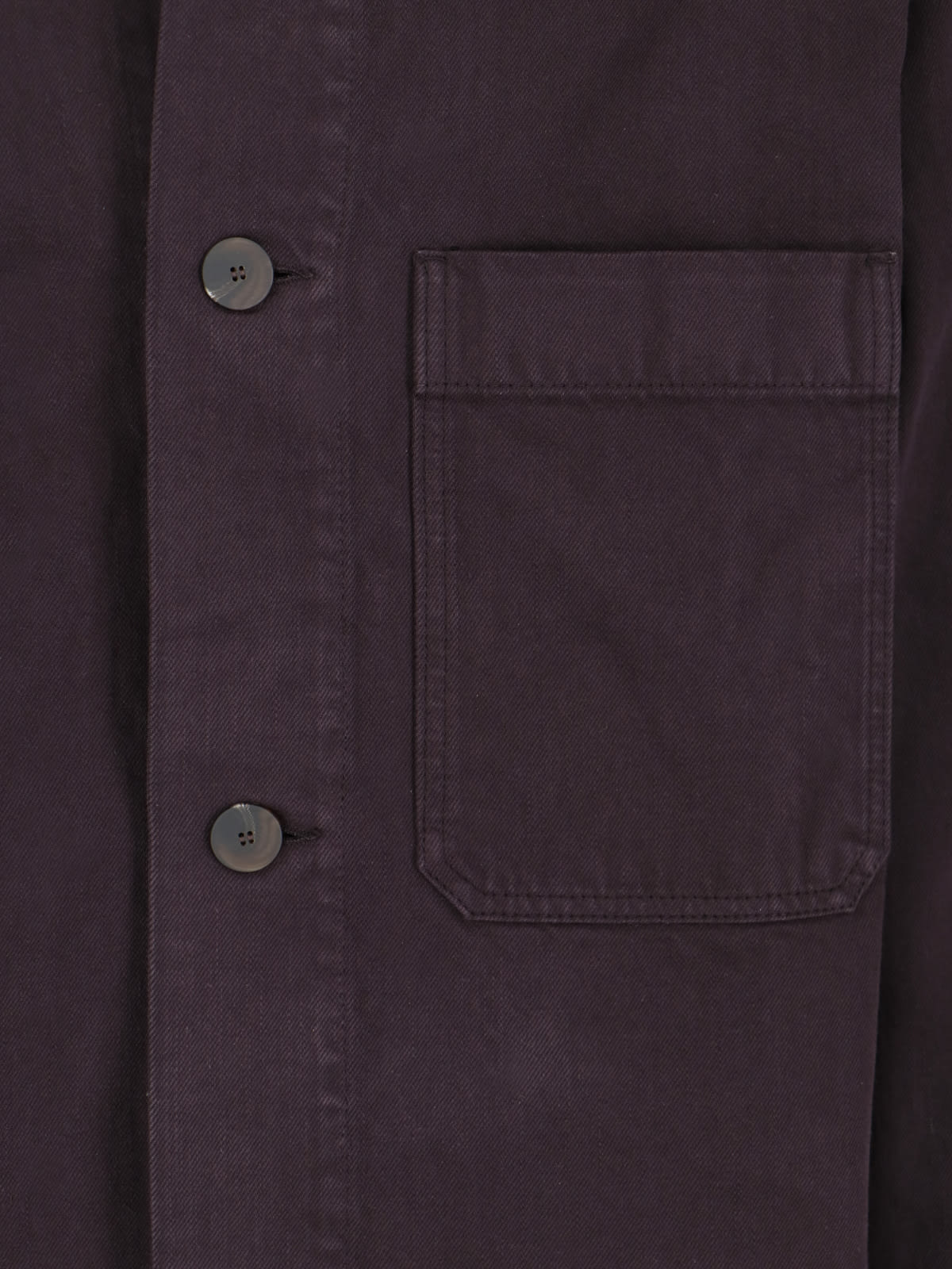 Shop Studio Nicholson Denim Jacket In Purple