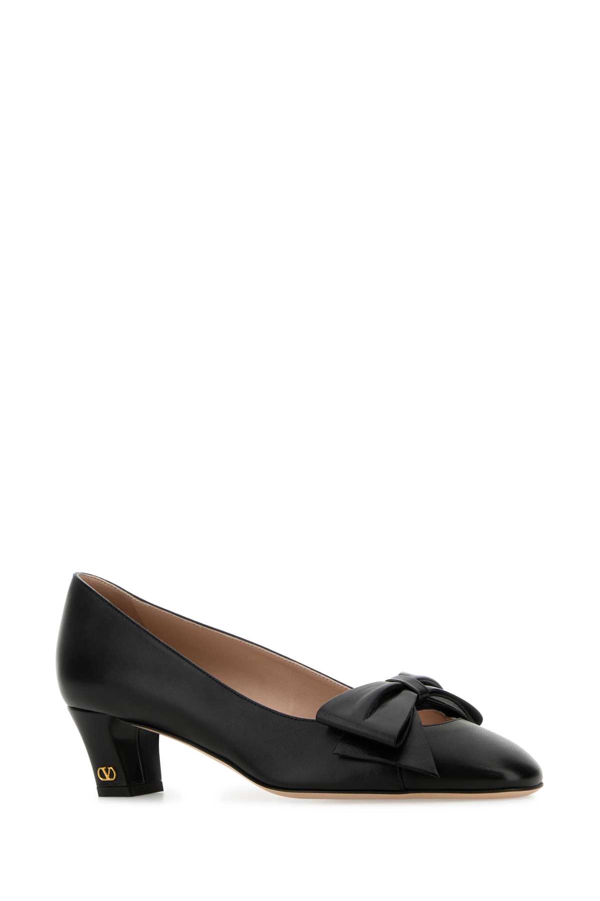 Valentino Bowow 45 Laminated Leather Pumps
