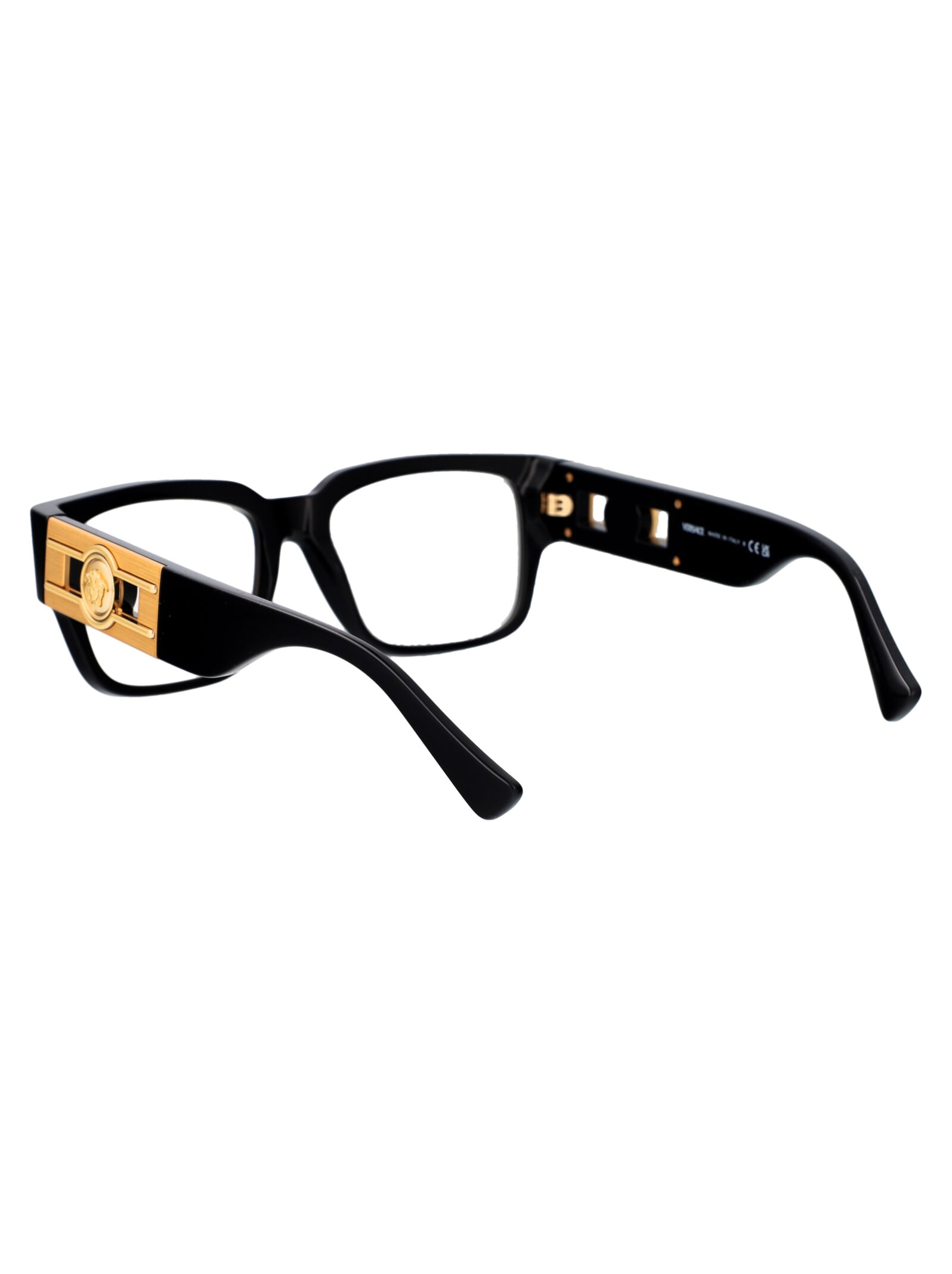 Shop Versace 0ve3350 Glasses In Gb1 Black