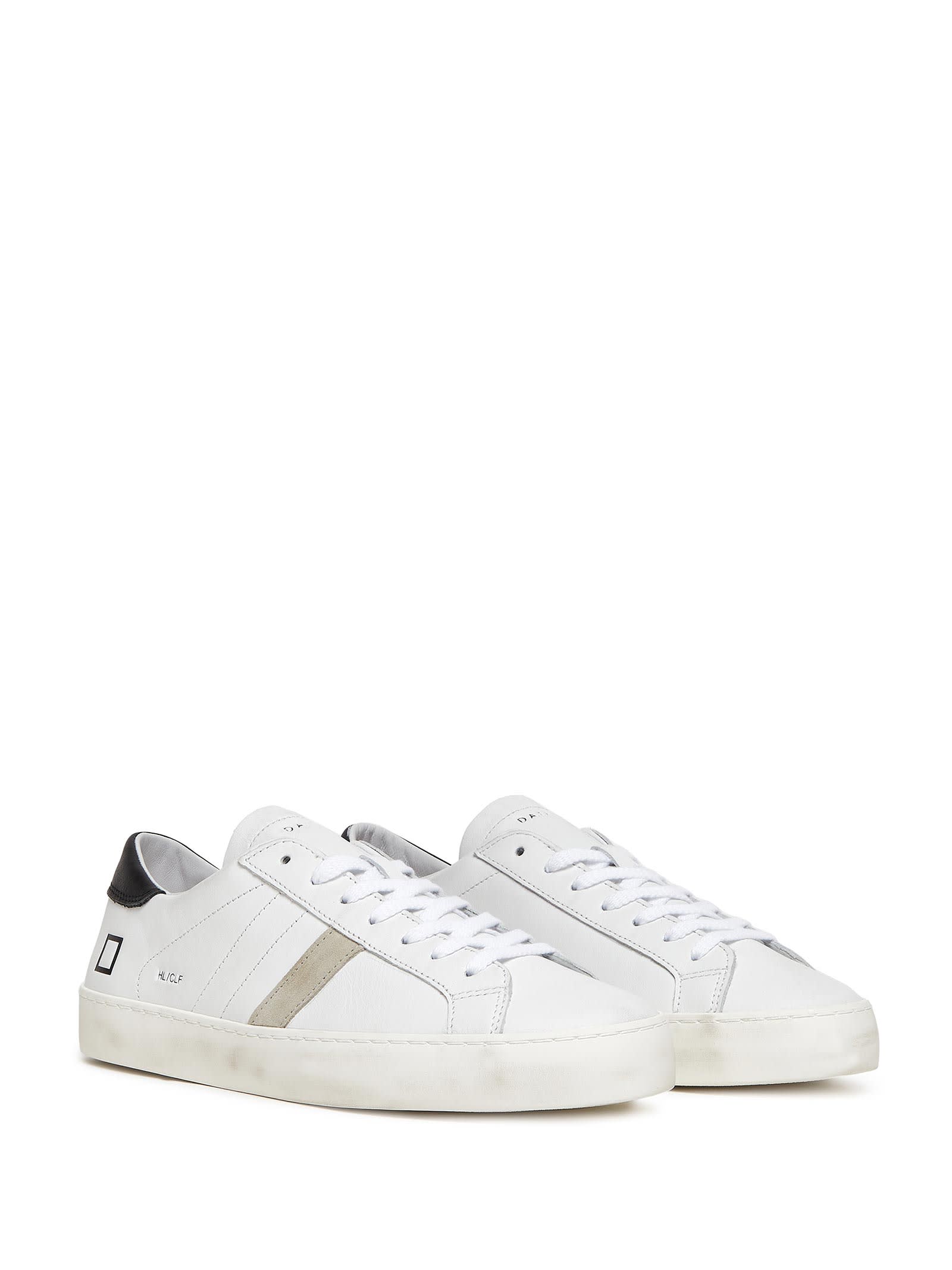 Shop Date Hill Low Sneaker In Leather In White Black