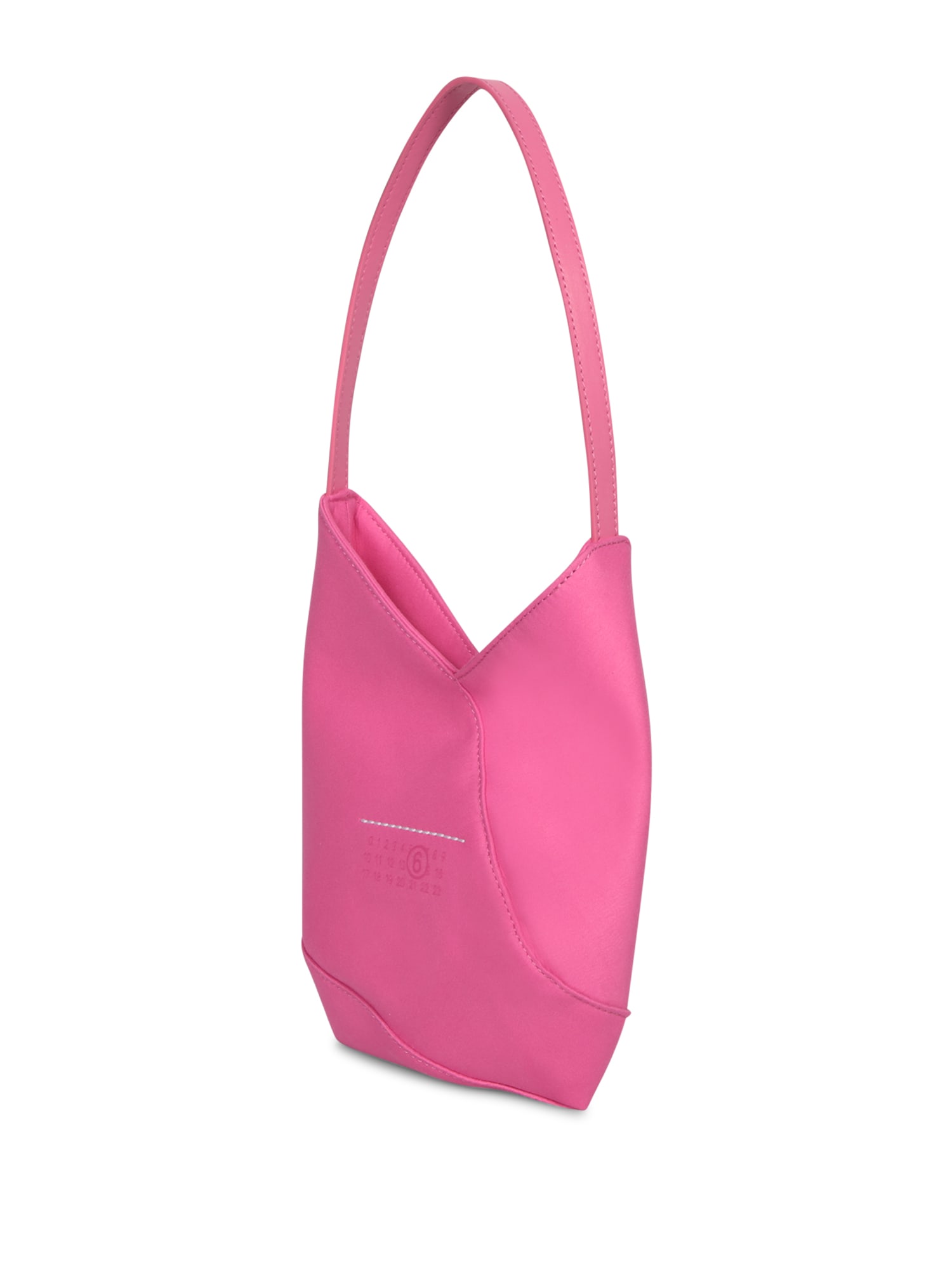 Shop Mm6 Maison Margiela Pink Satin Egg Bag