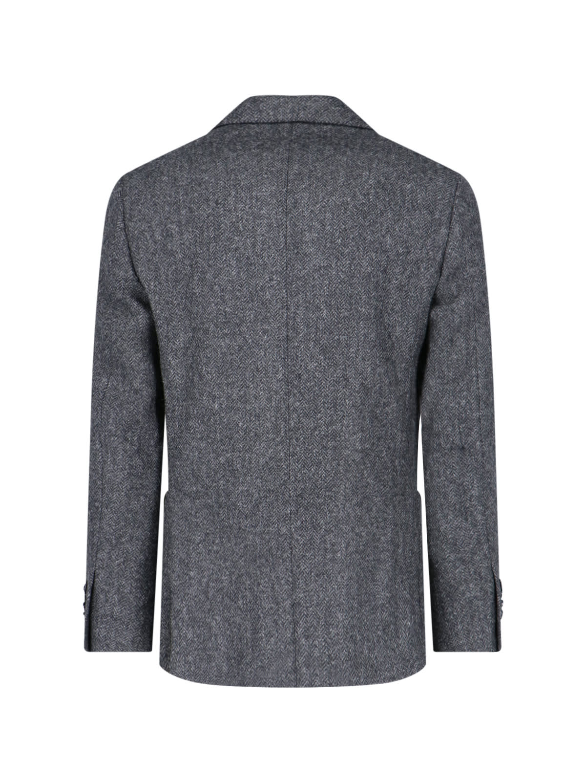 Shop Lardini Single-breasted Blazer In Gray