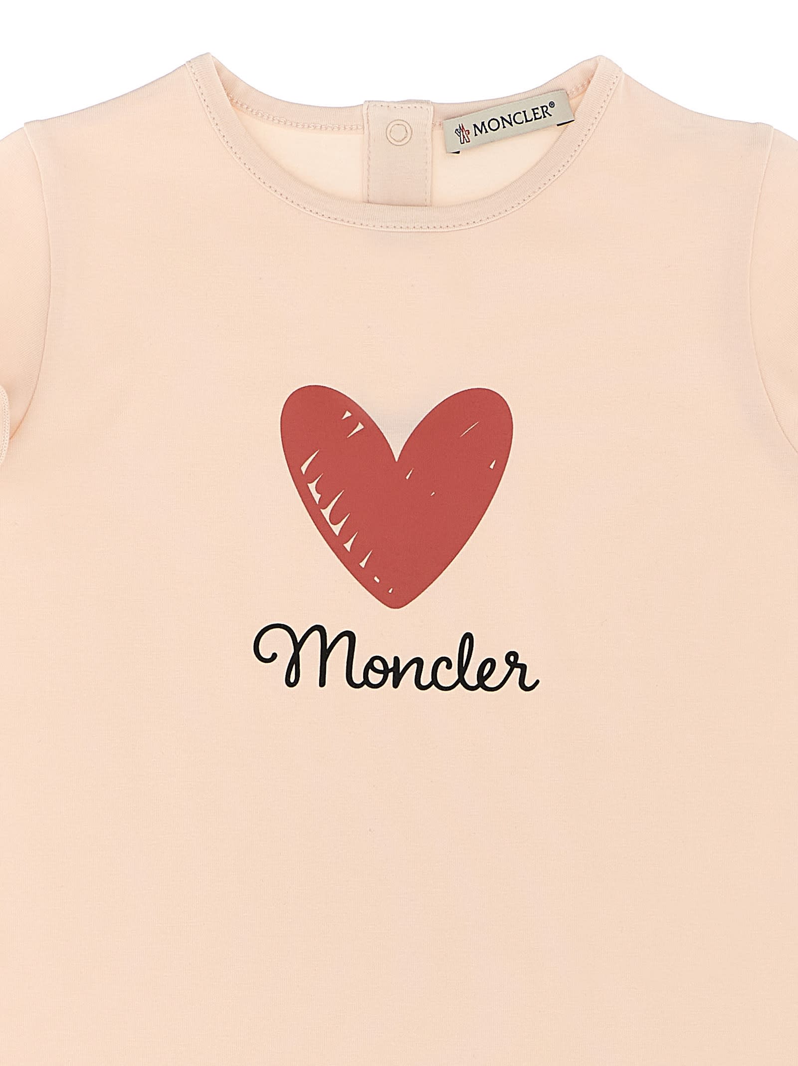 Moncler Printed T-shirt In Neutral
