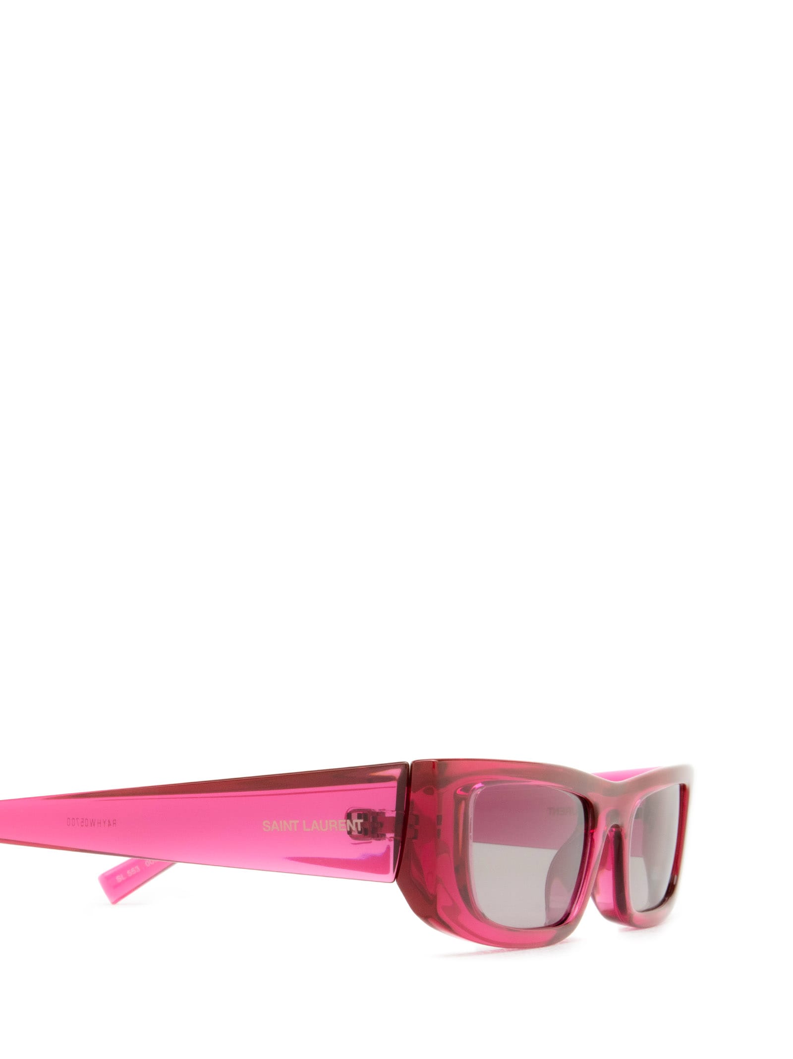 Shop Saint Laurent Sl 553 Pink Sunglasses