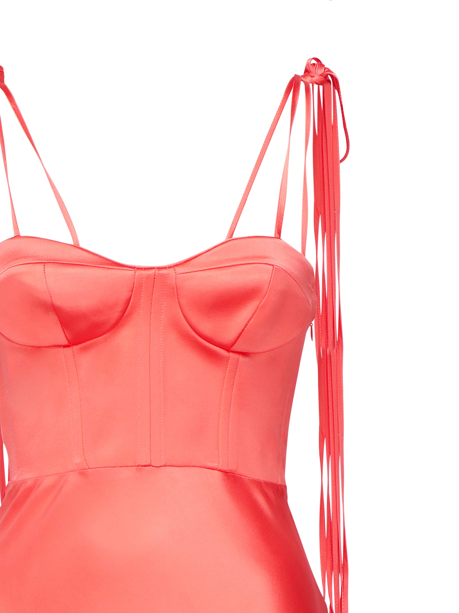 Pinko Robe Longue Élégante En Satin Brillant In Pink