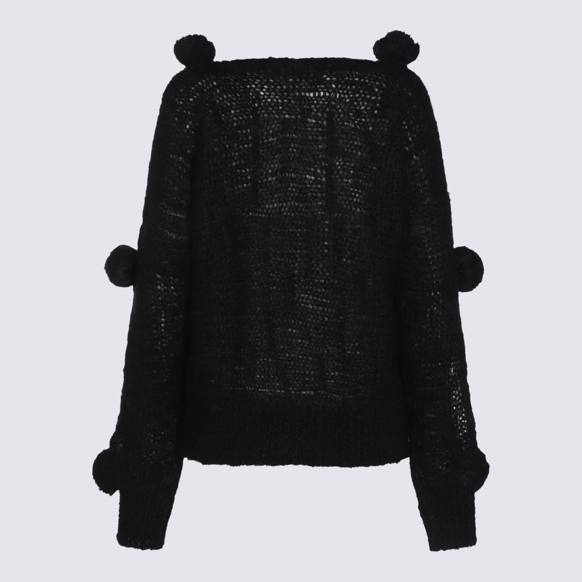 Shop Blumarine Black Wool Knitwear