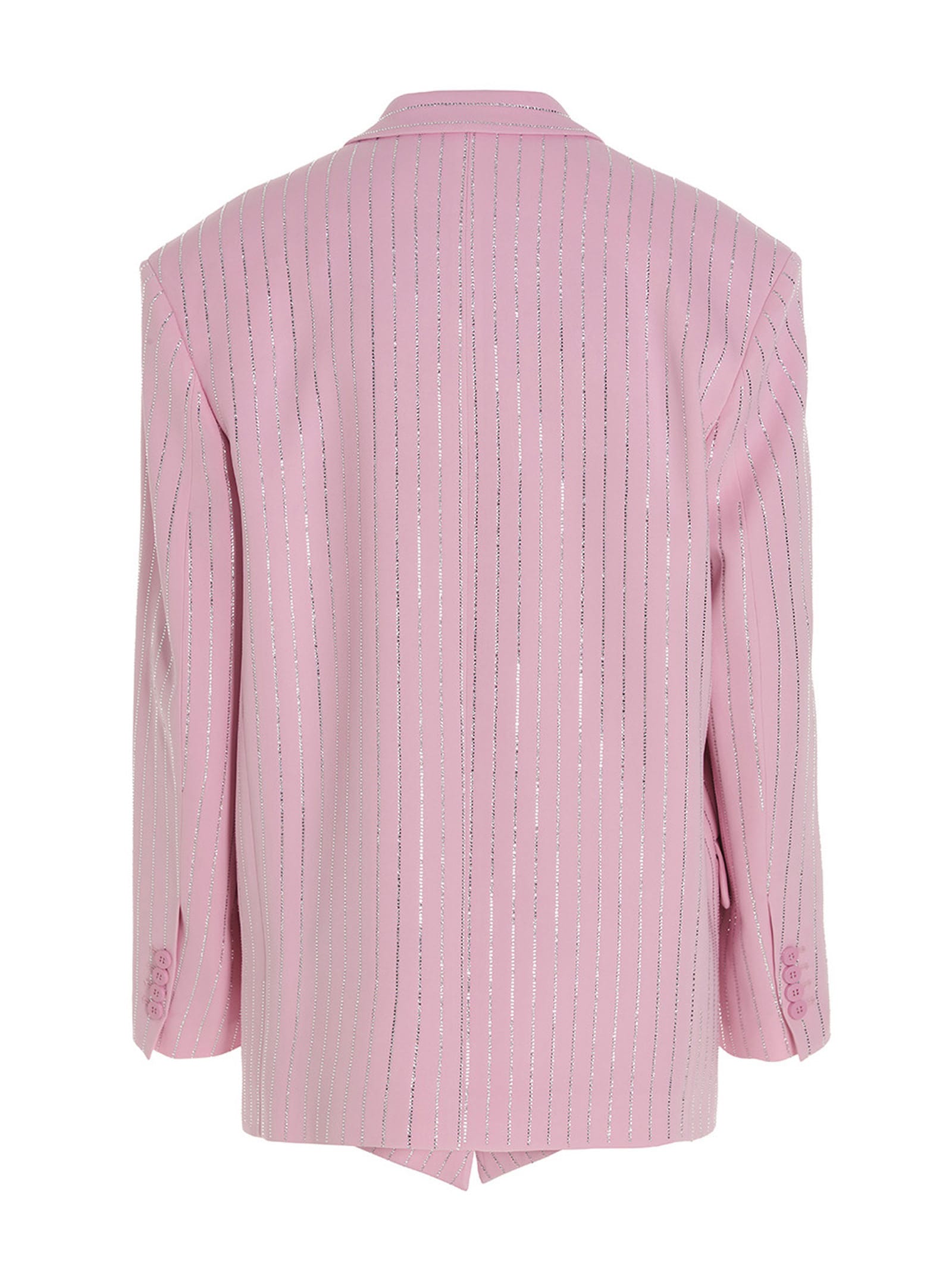Shop Attico Glen Blazer Jacket In Pink