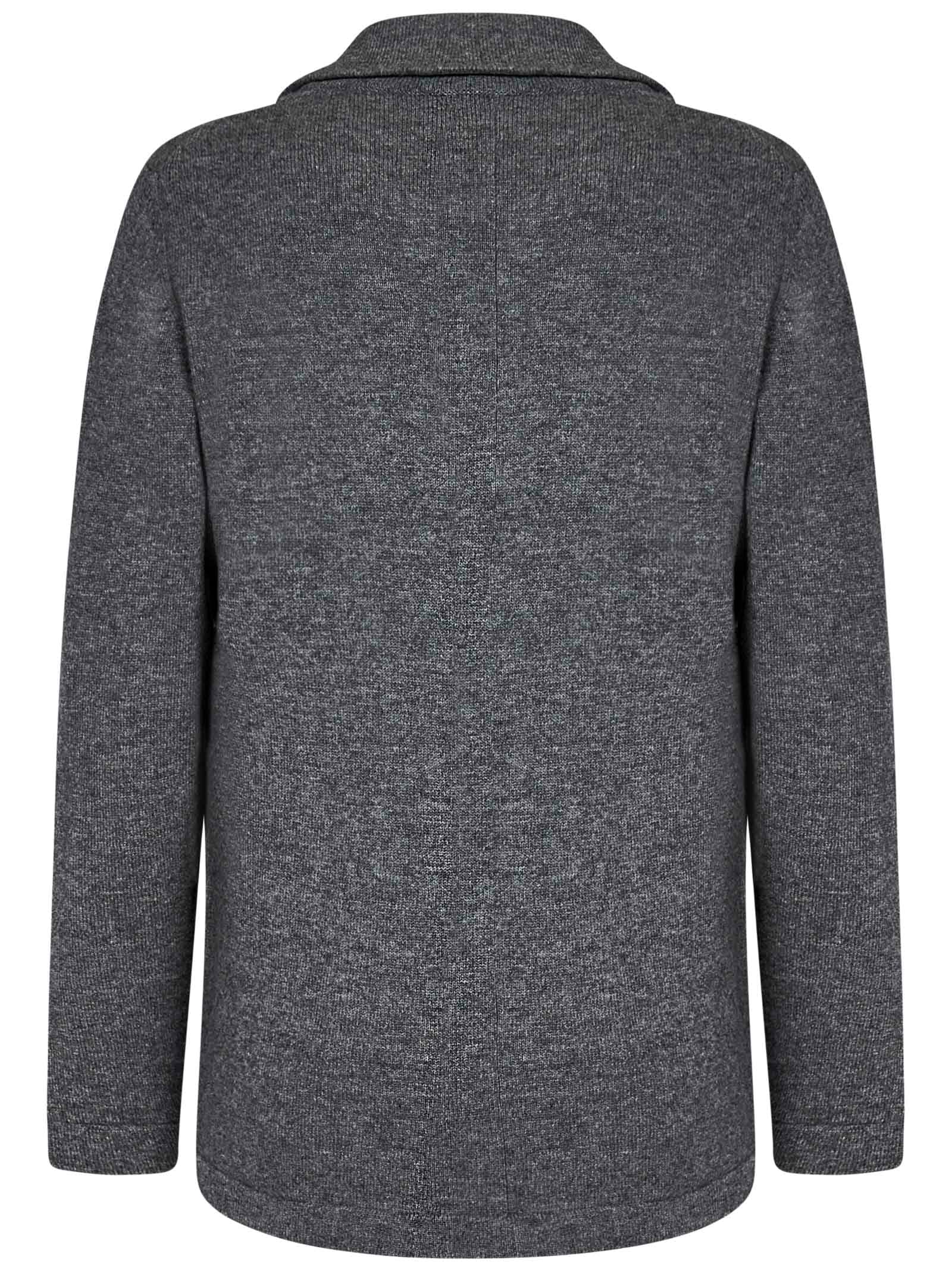 Shop Boglioli Cardigan In Grey