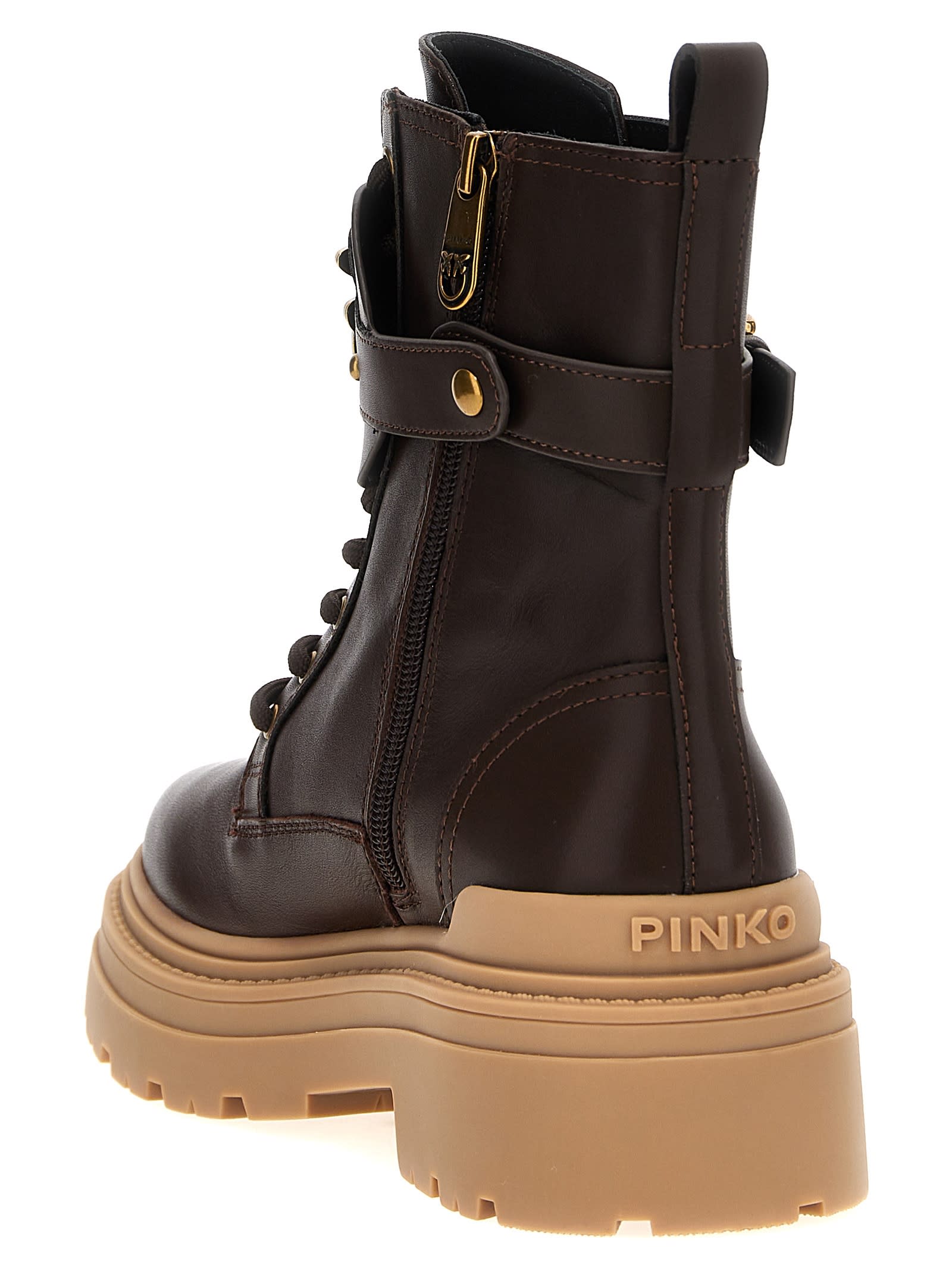 Shop Pinko Mia 07 Ankle Boots In Brown