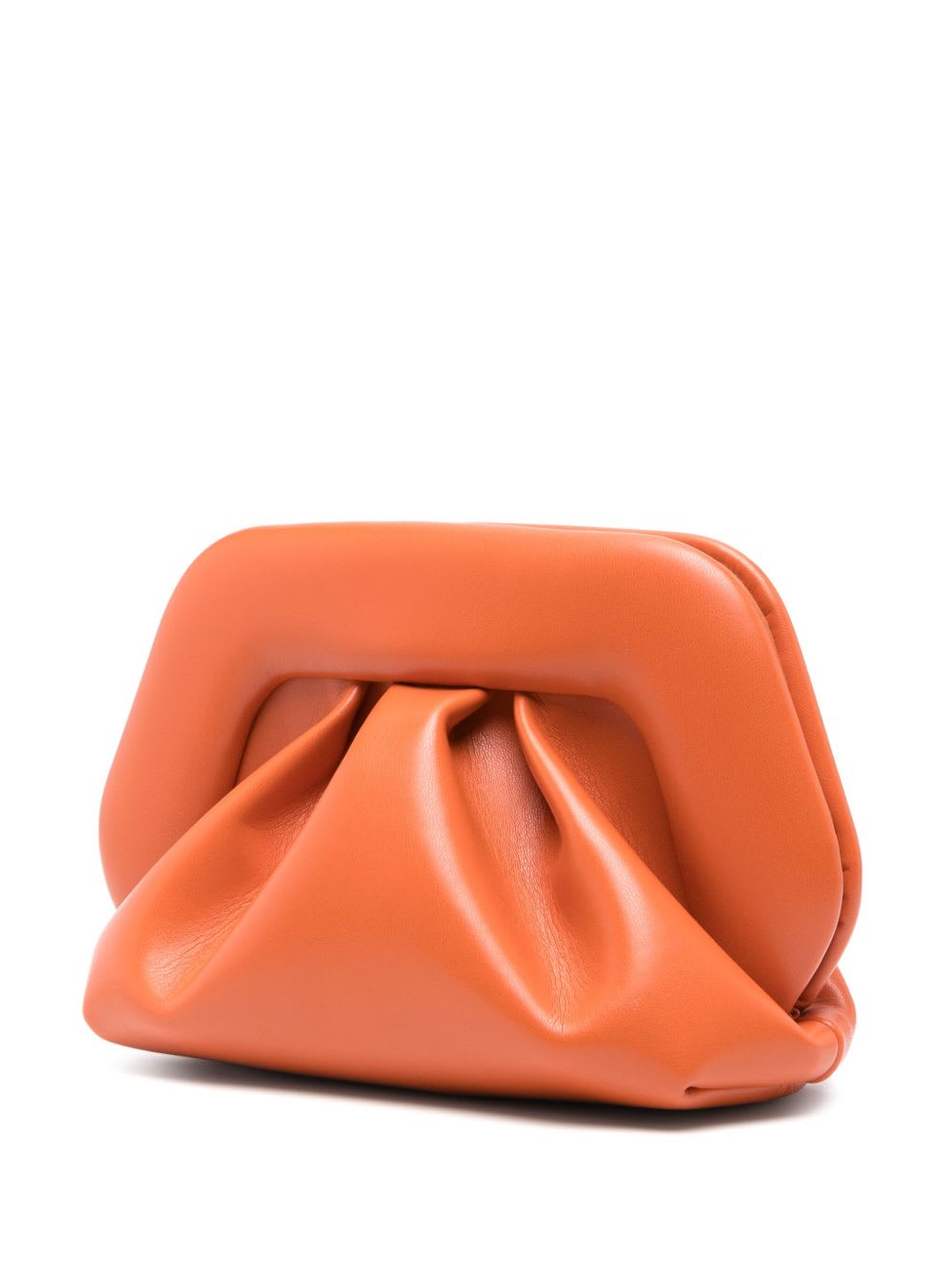 Themoirè Sculptural Orange Vegan Fabric Bag In Orange