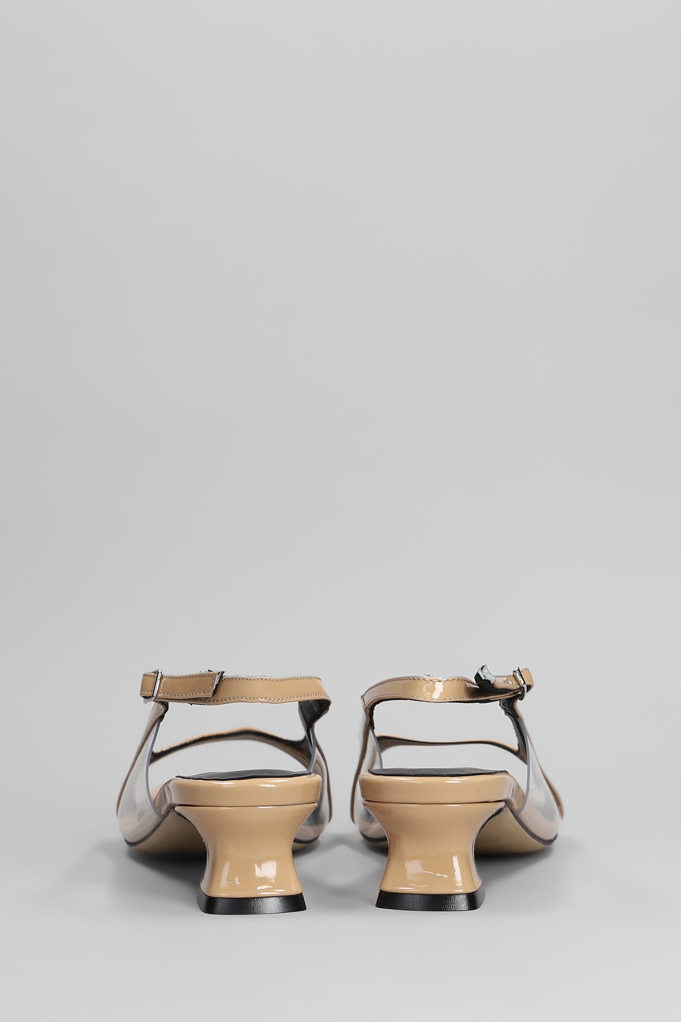 Alchimia Sandals In Beige Patent Leather