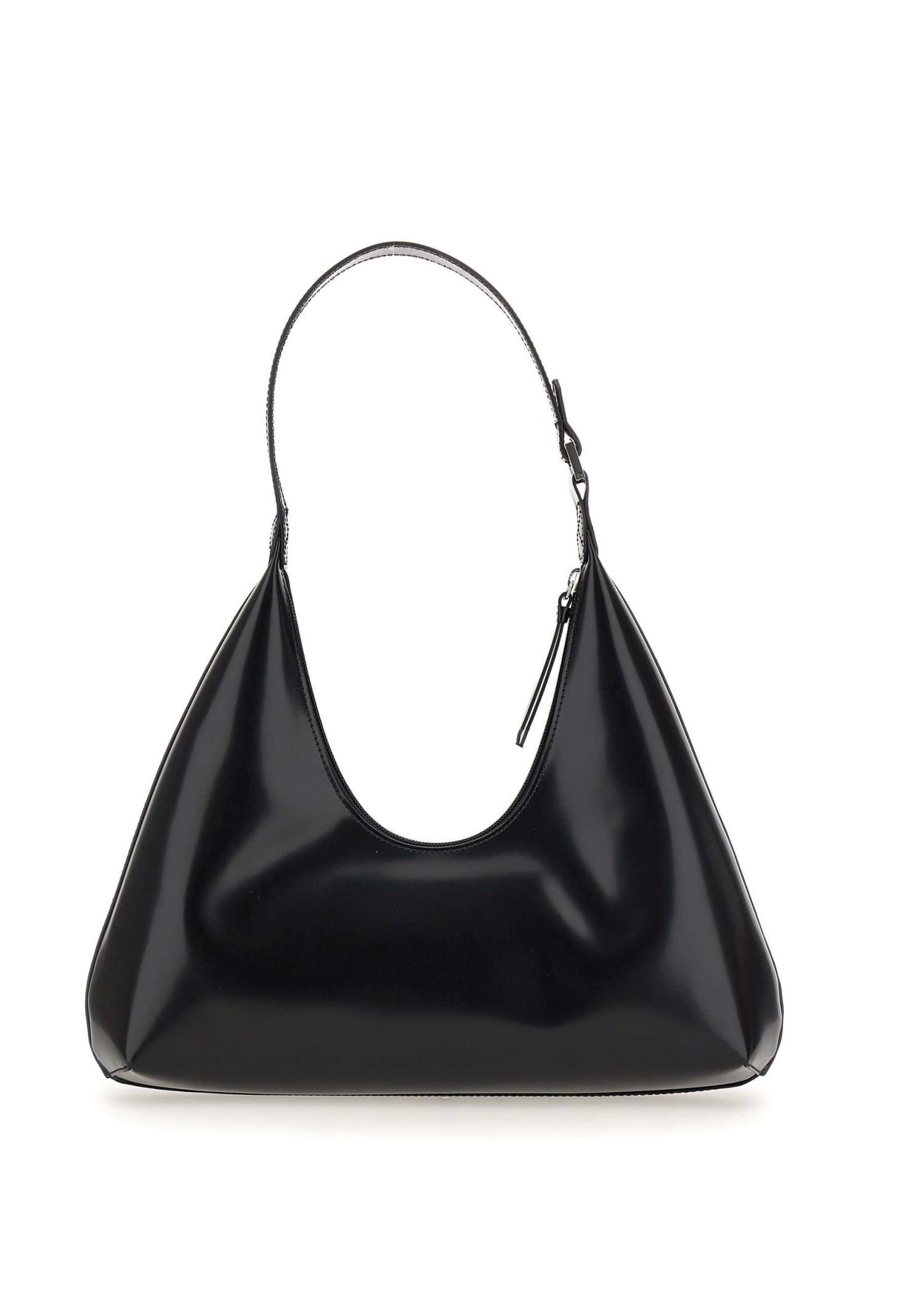 Shop By Far Amber Leather Bag In Black
