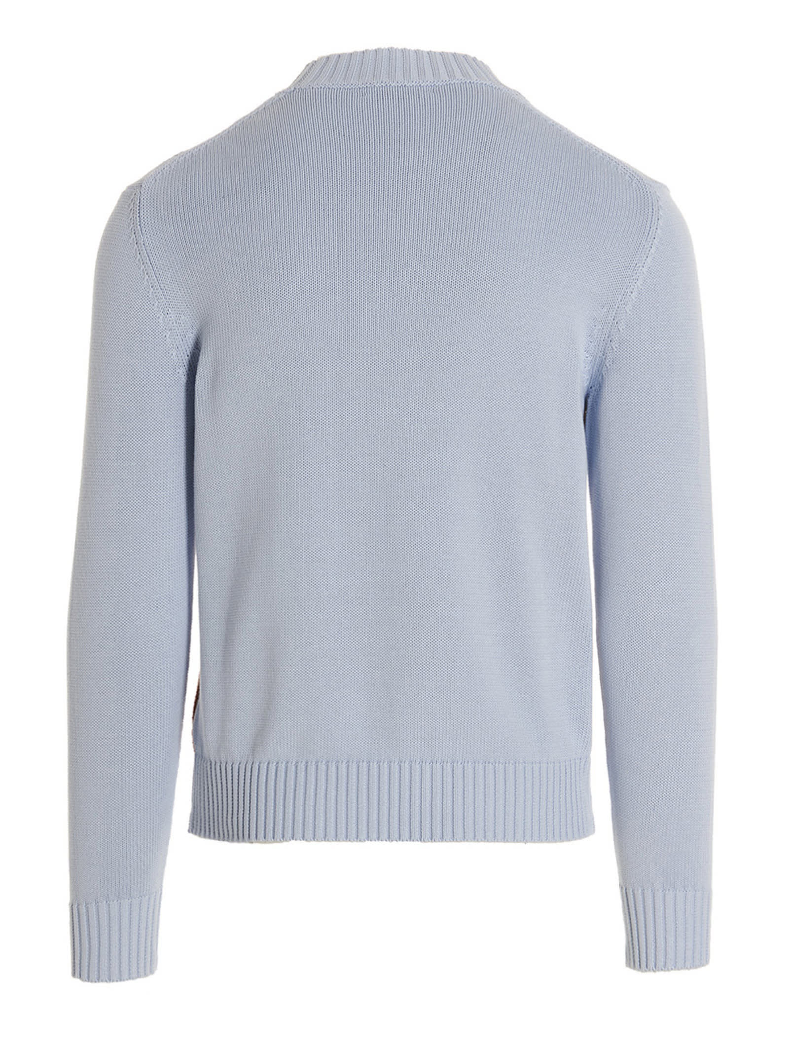 Shop Ballantyne Argyle Sweater In Light Blue