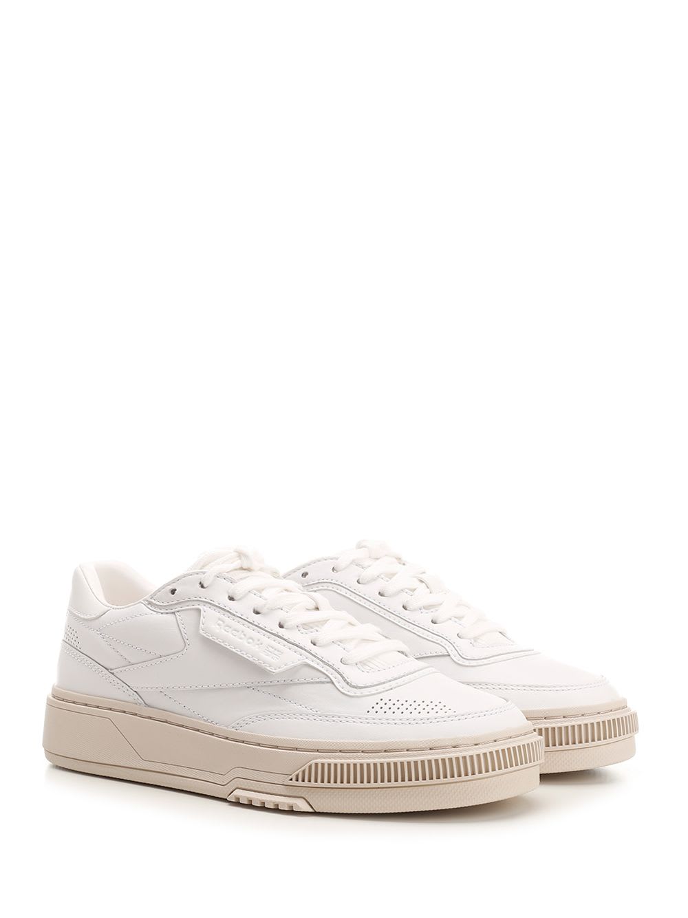 Shop Reebok Club C Ltd Sneakers In White Leather