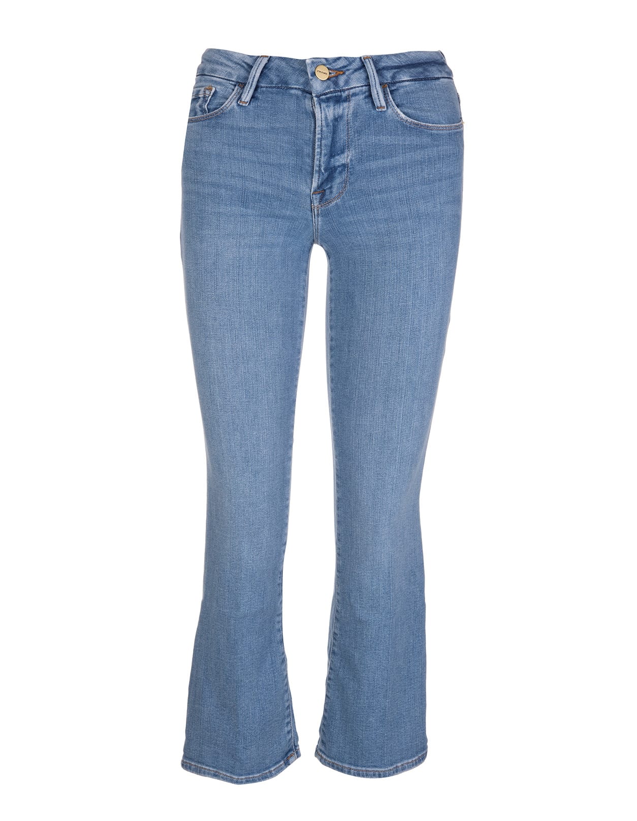 Frame Woman Le Crop Mini Boot Double Needle Tropic Jeans