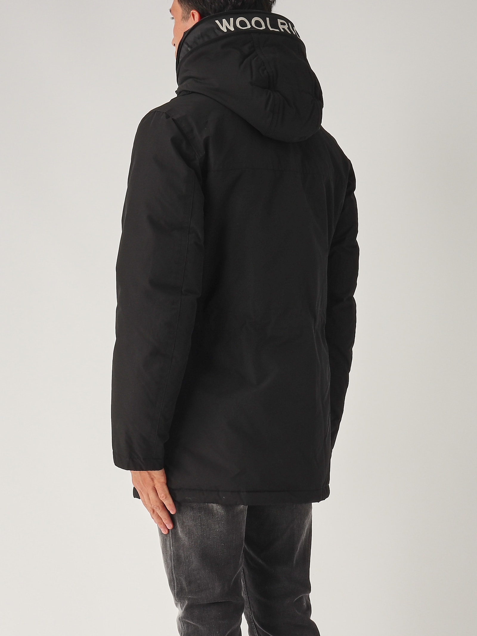 Shop Woolrich Arctic Parka Coat In Nero