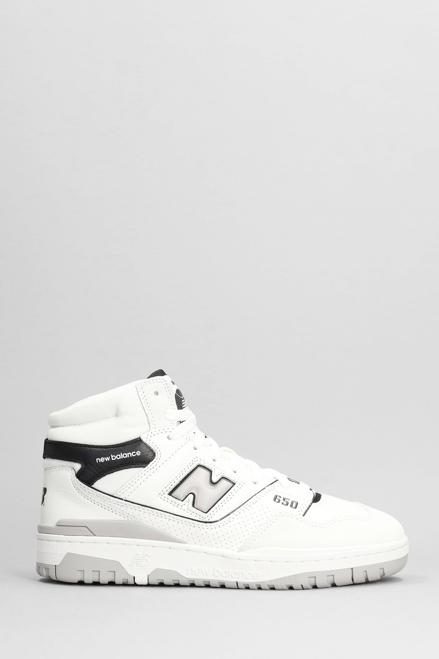 650 Sneakers In White Suede And Leather