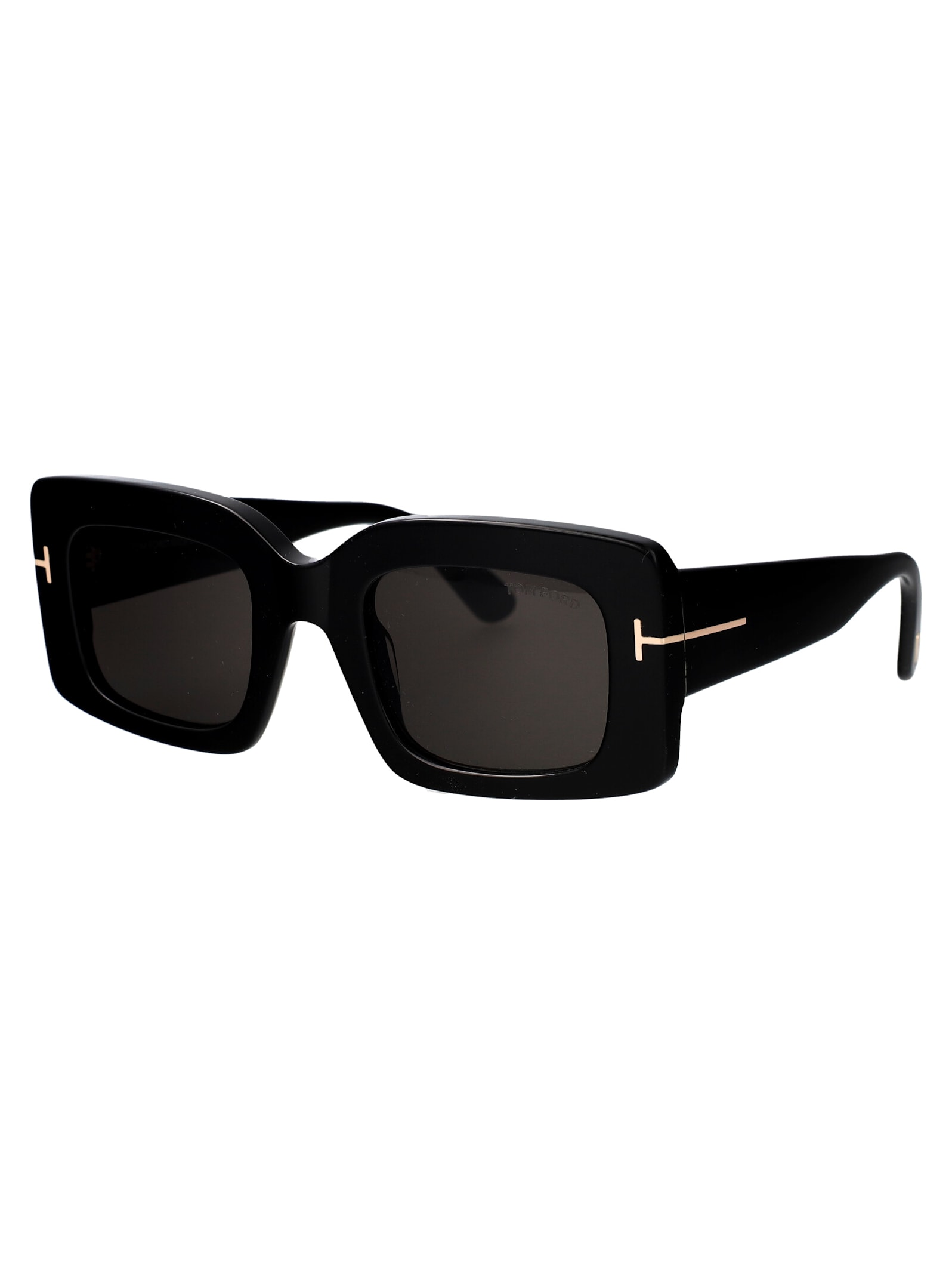 Tom Ford Rectangle-frame Sunglasses In Black