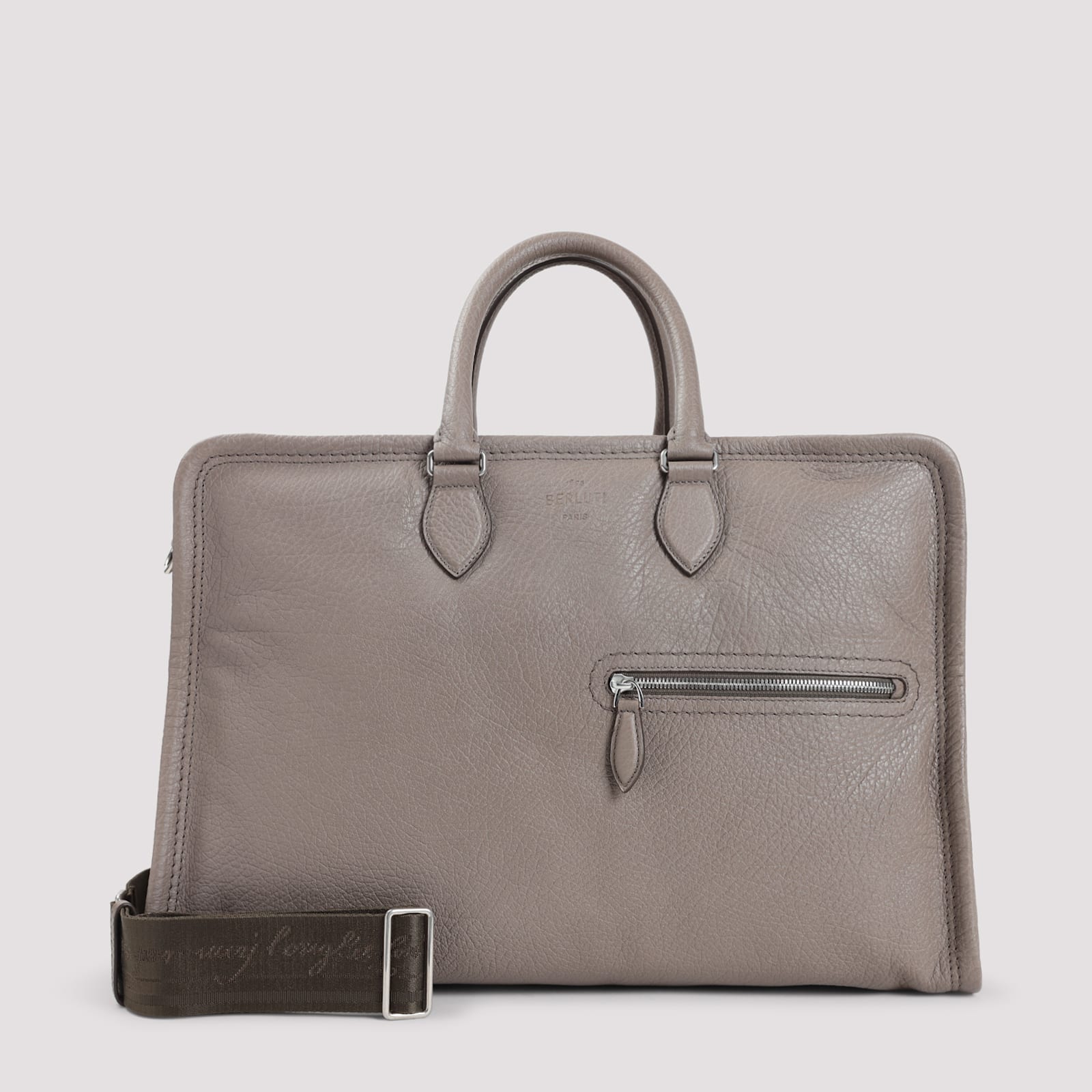 Grained Leather Travel Bag