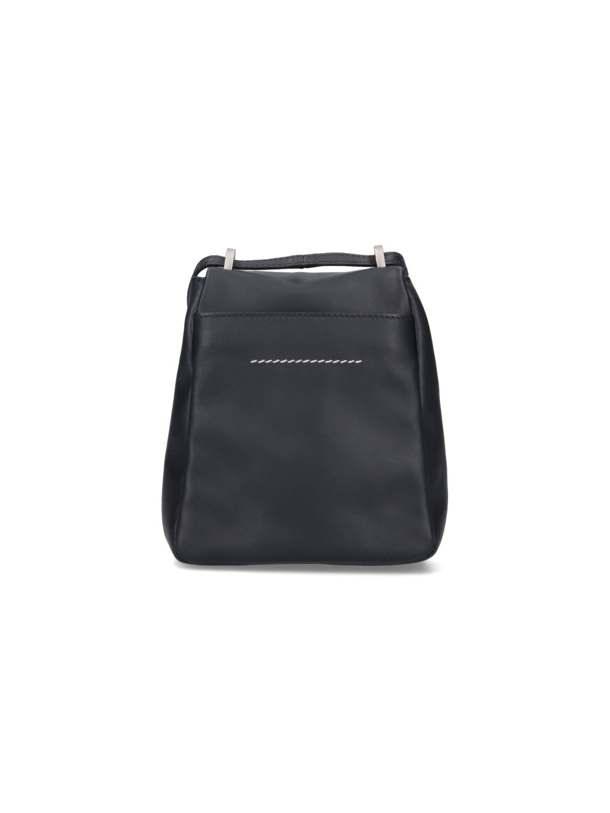 Shop Mm6 Maison Margiela Numeric Shoulder Bag In Black