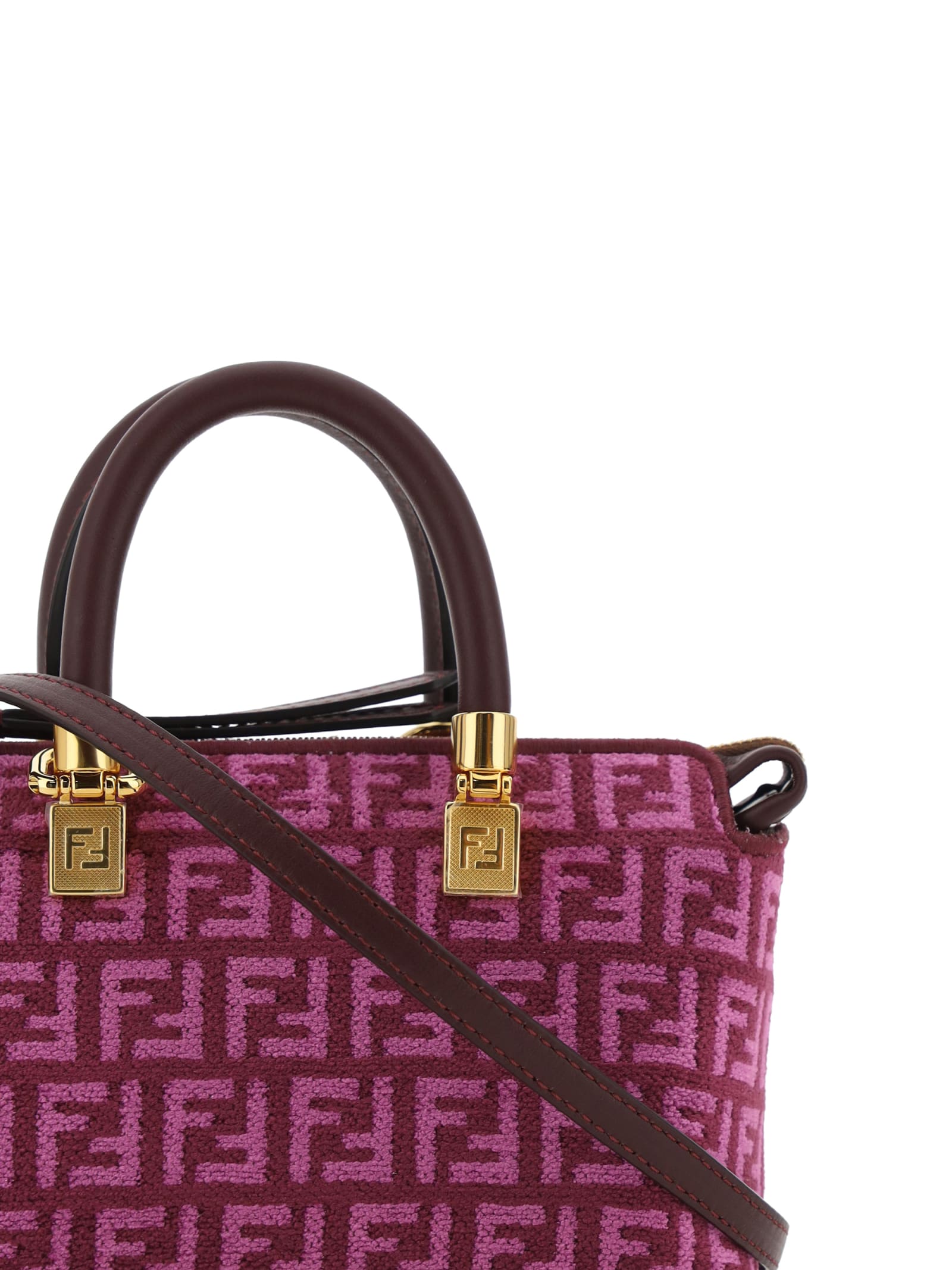 Shop Fendi Mini By The Way Handbag In Pink, Brown