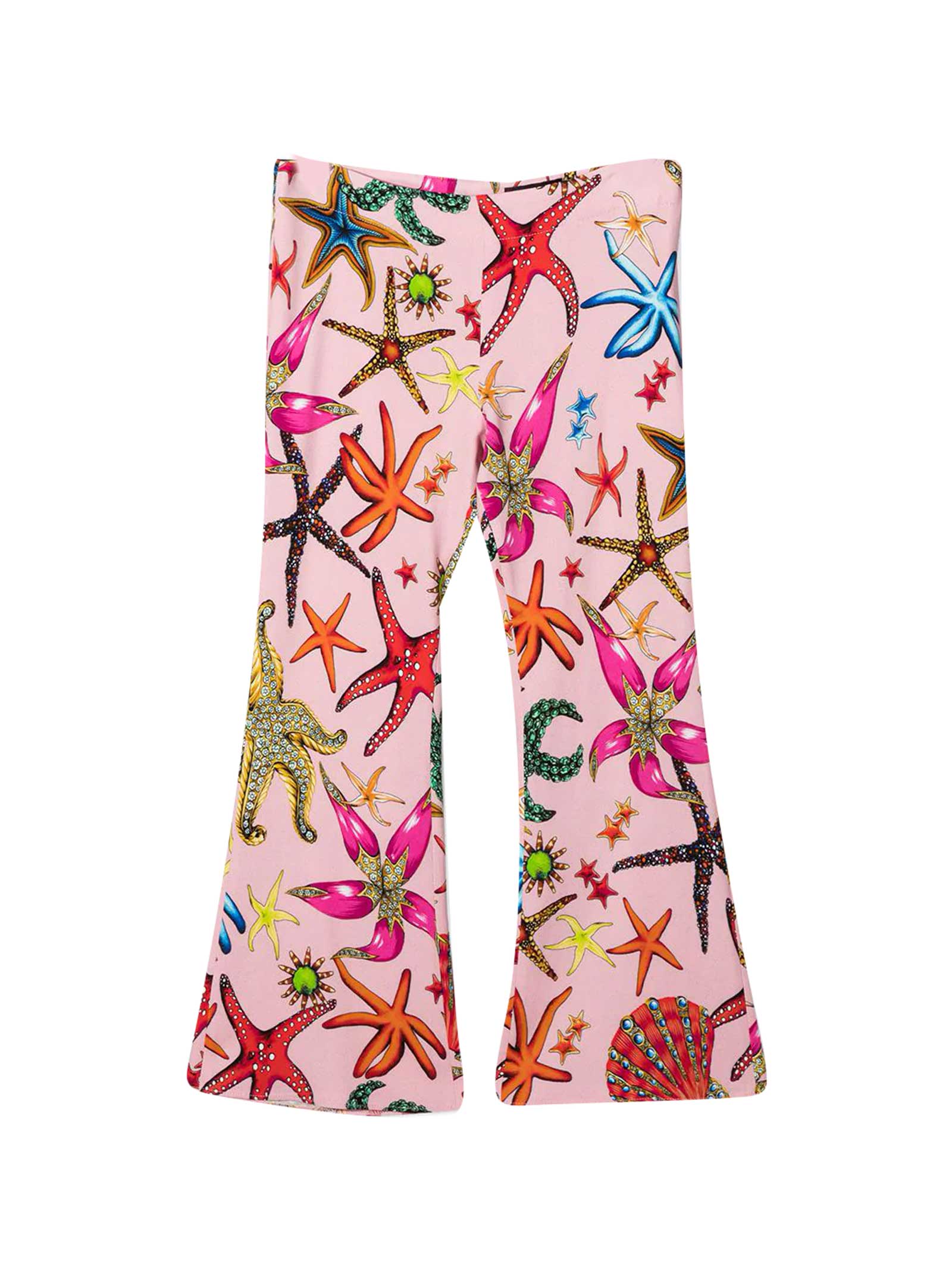 Young Versace Multicolor Print Trousers