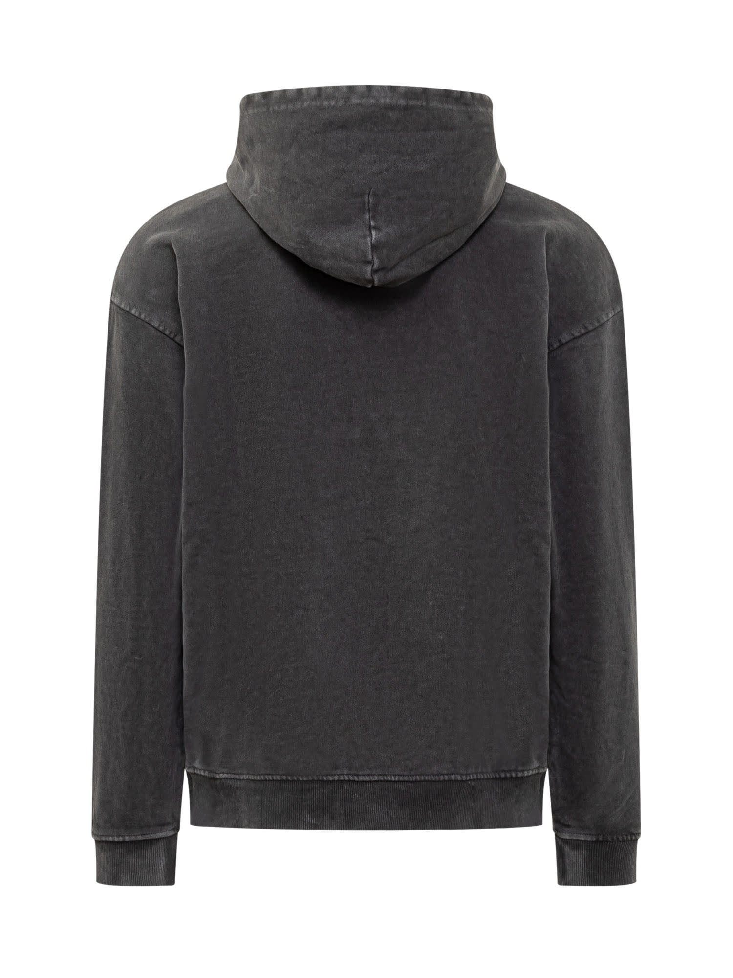 Shop Diesel Hoodie With Logo In Nero