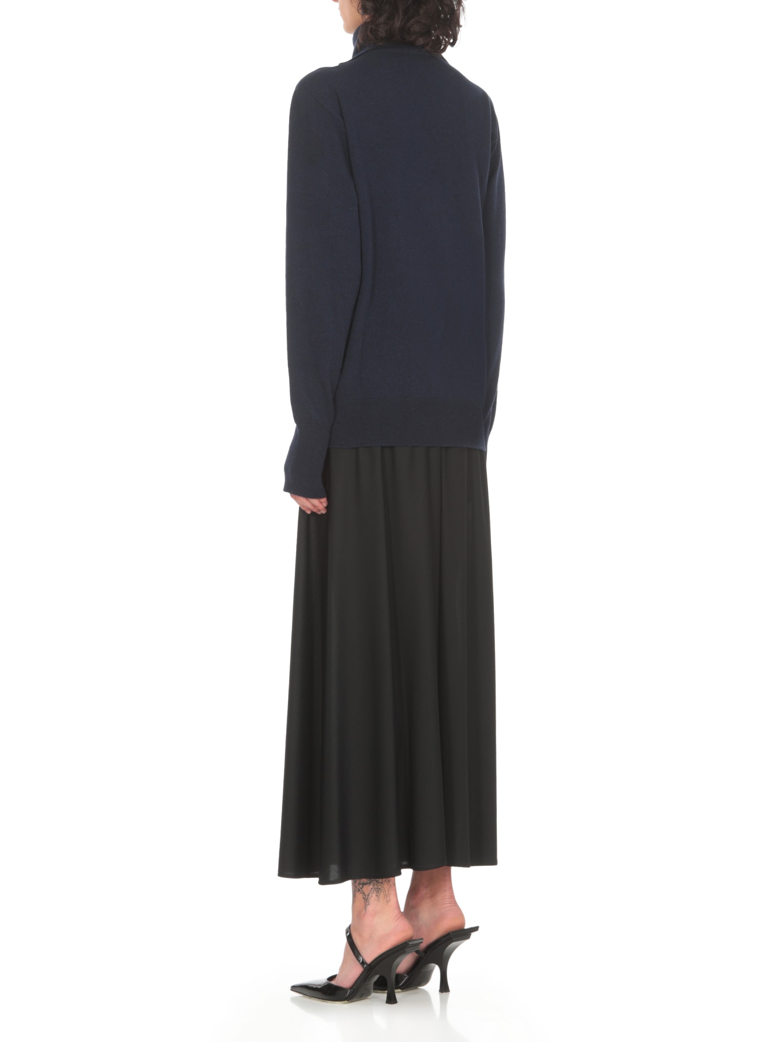 Shop Jil Sander Cashmere Sweater In Blue