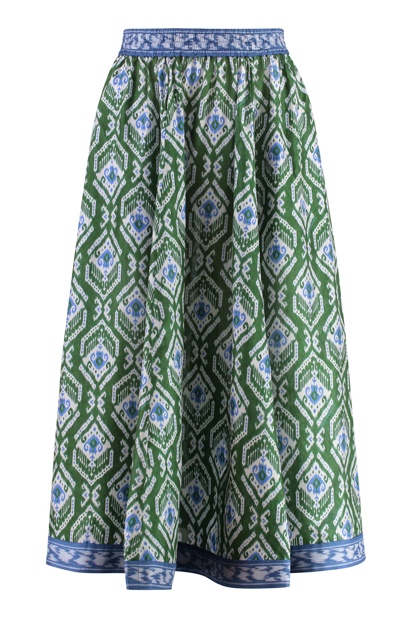 Wyle Printed Silk Skirt