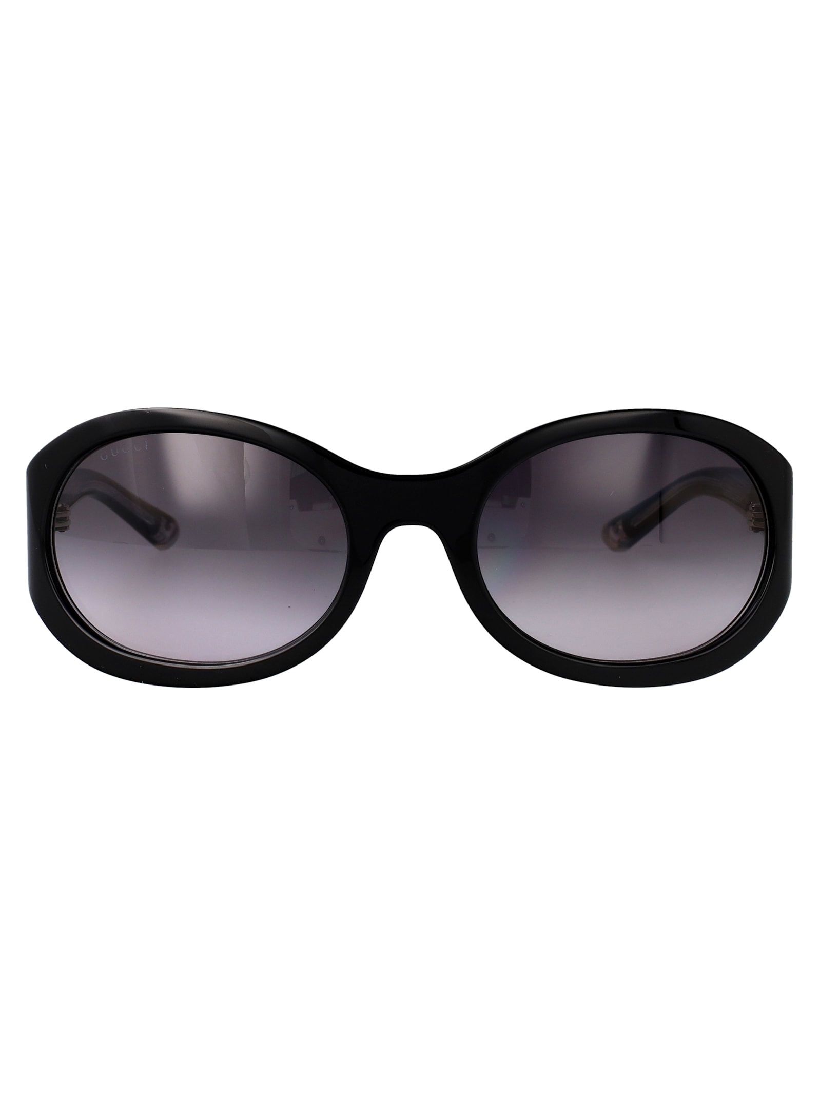 Gucci Black-black-grey Recycled Acetate Sunglasses In Neutral