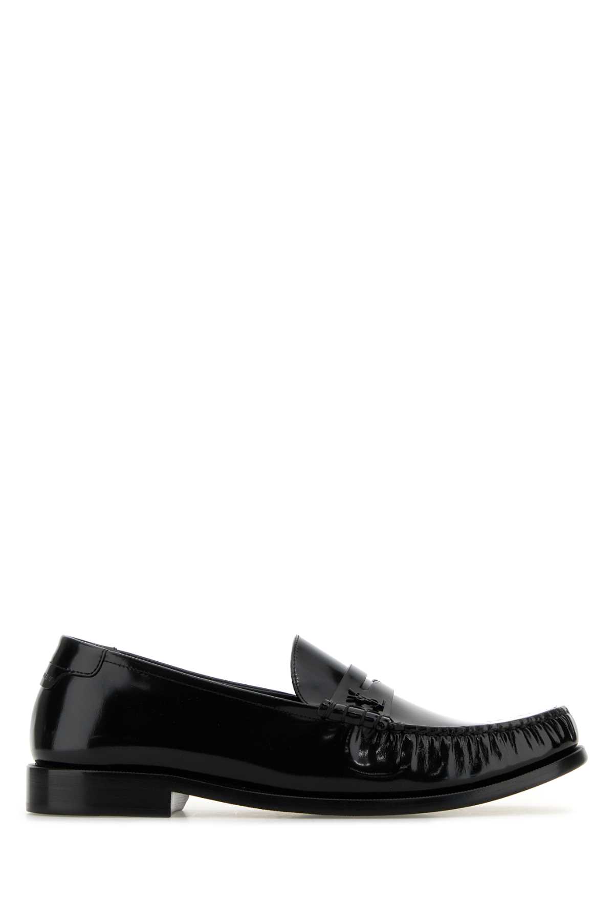 Shop Saint Laurent Black Leather Le Loafer Loafers In Nero