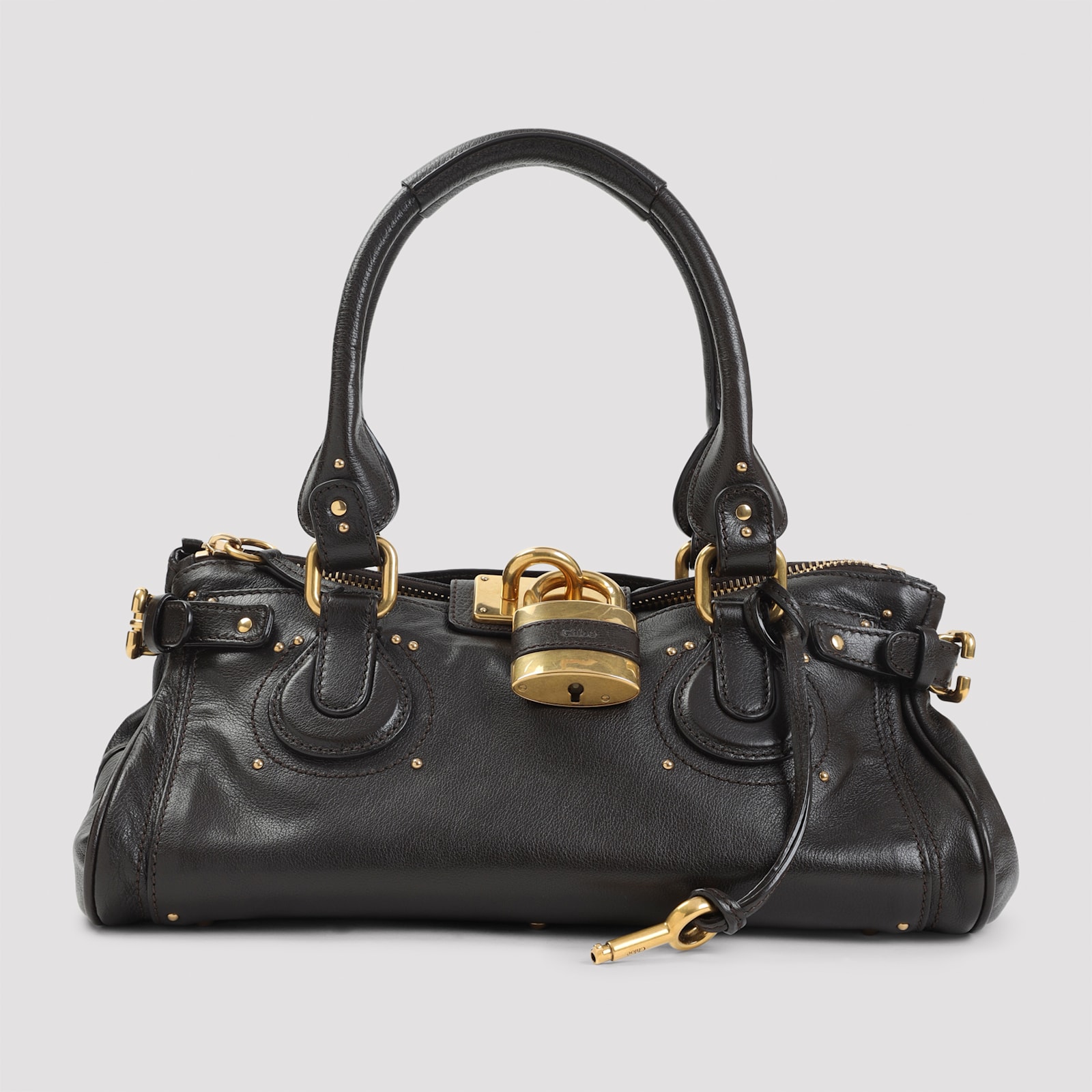 Chloé Dark Brown Paddington Shoulder Bag