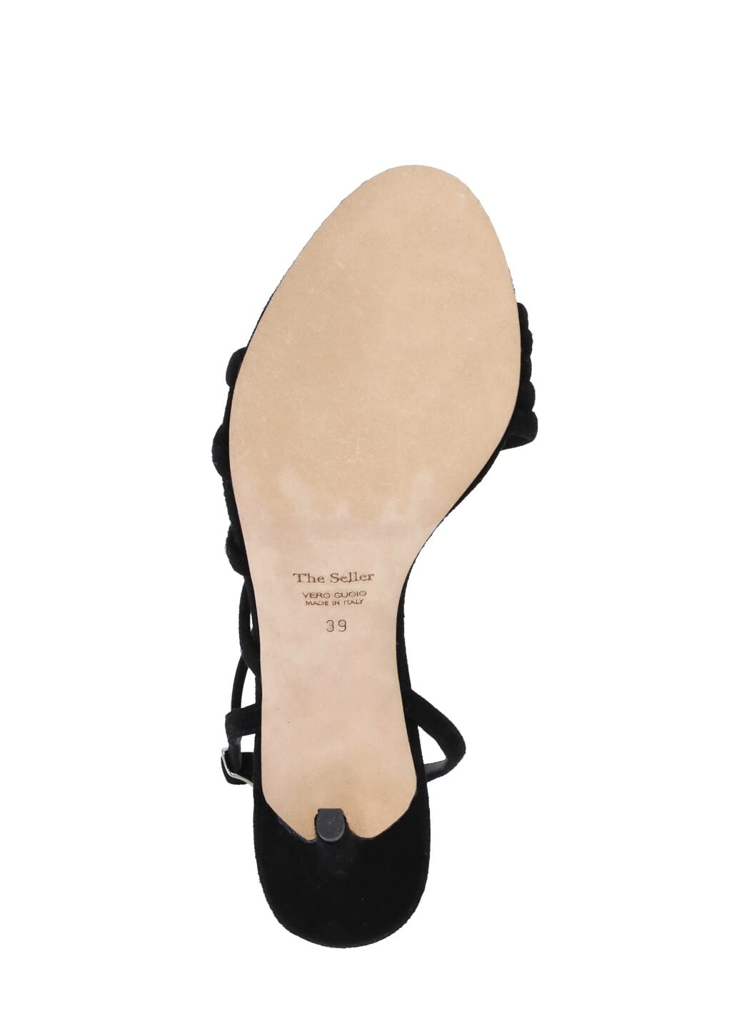 Shop The Seller Suede Leather Heeled Shoes In Black