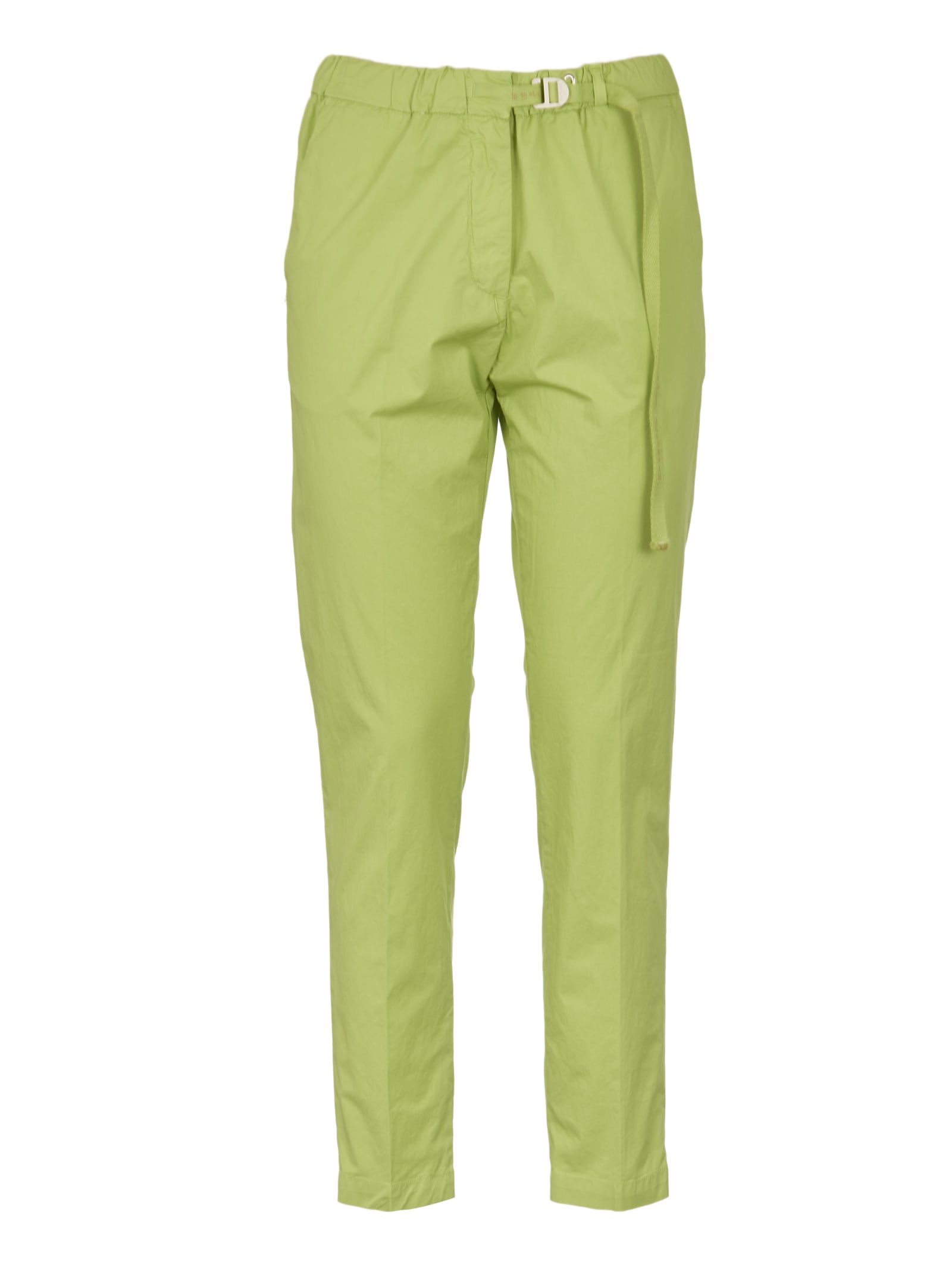 Whitesand Belted Detail Trousers In Green