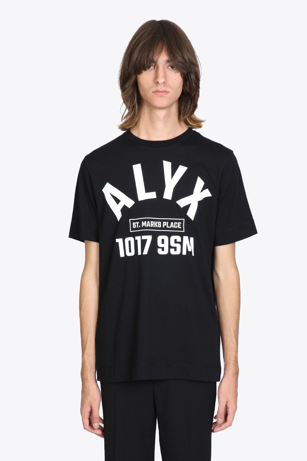 ALYX ARCH LOGO /S TEE BLACK T-SHIRT WITH FRONT LOGO - ARCH LOGO TEE