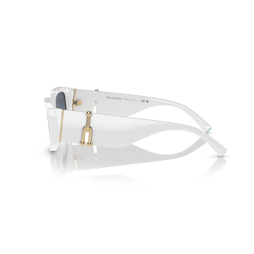 Shop Tiffany &amp; Co. Sunglasses In Bianco/blu Sfumato