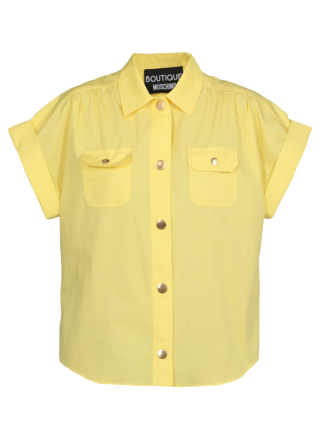 Boutique Moschino Cotton Shirt In Yellow