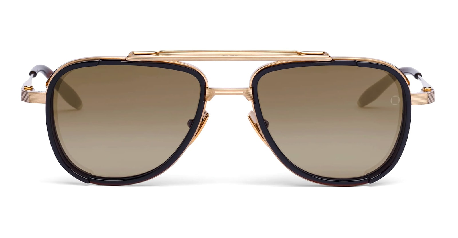 Akoni Spitzer - Brushed 12k Gold/ Brown Sunglasses