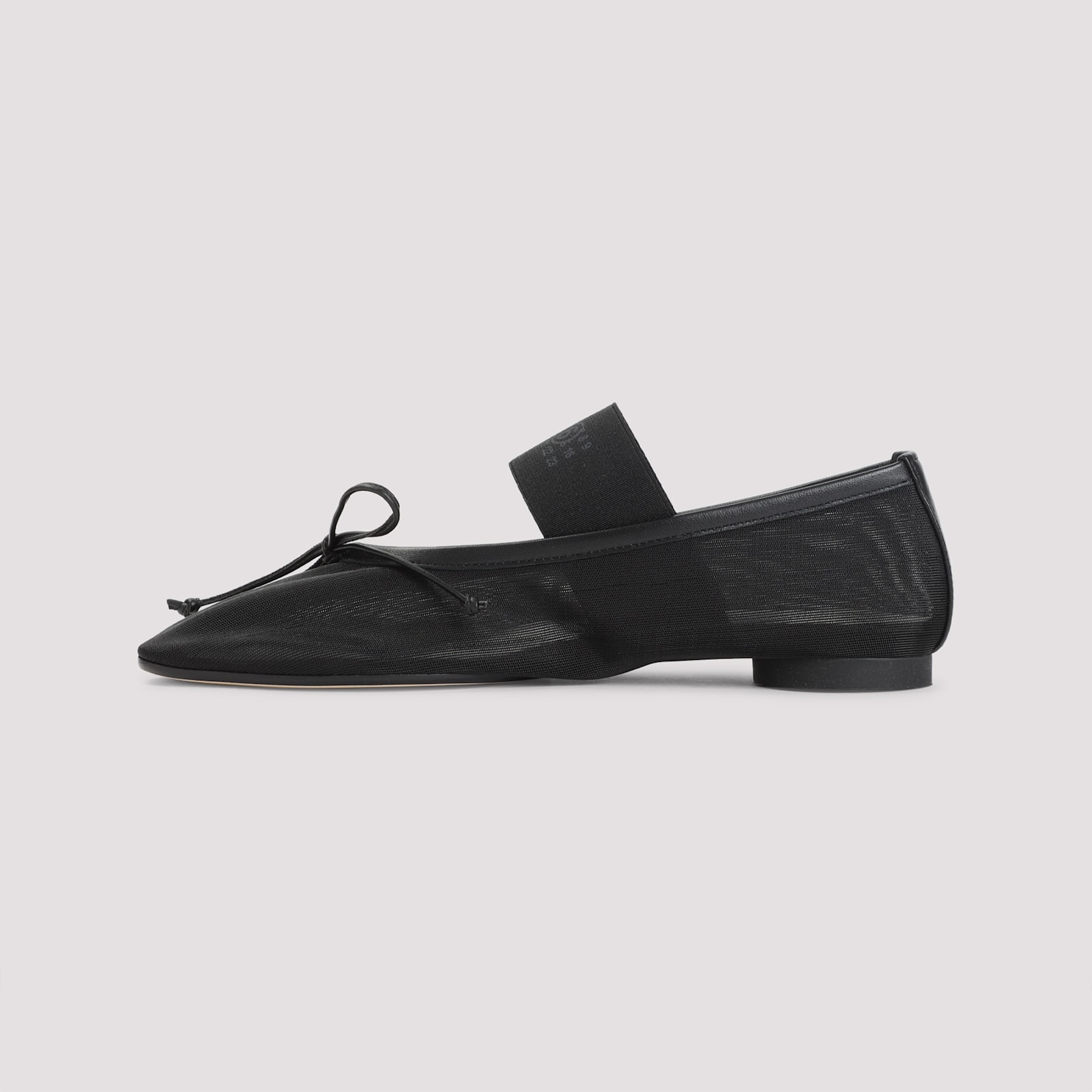 Mm6 Maison Margiela Mm6 By Maison Margiela Anatomic Numeric Ballerinas In Black