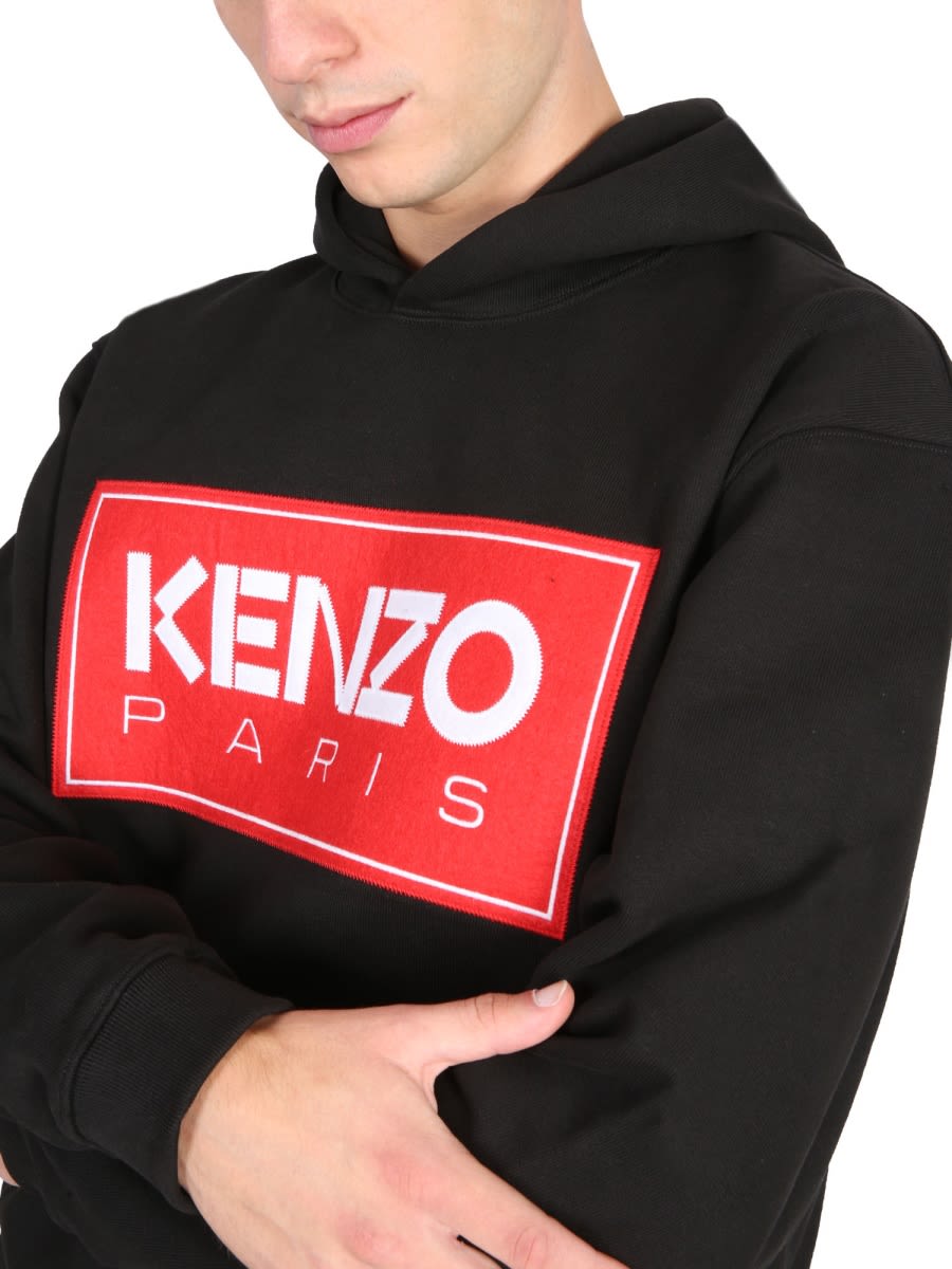 Shop Kenzo Sweatshirt With Logo In Black