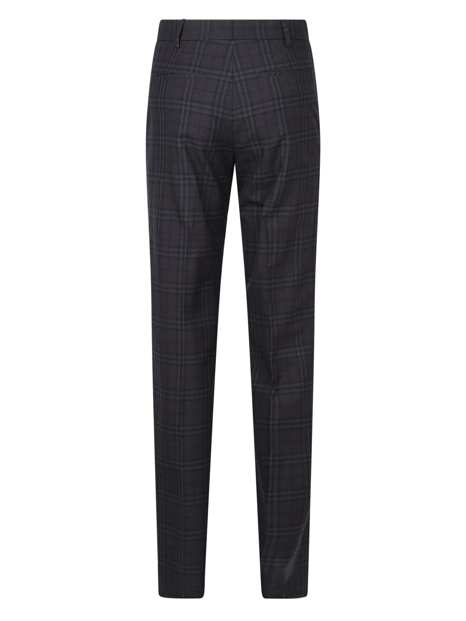 Shop Burberry Slim Fit Trousers In Grey