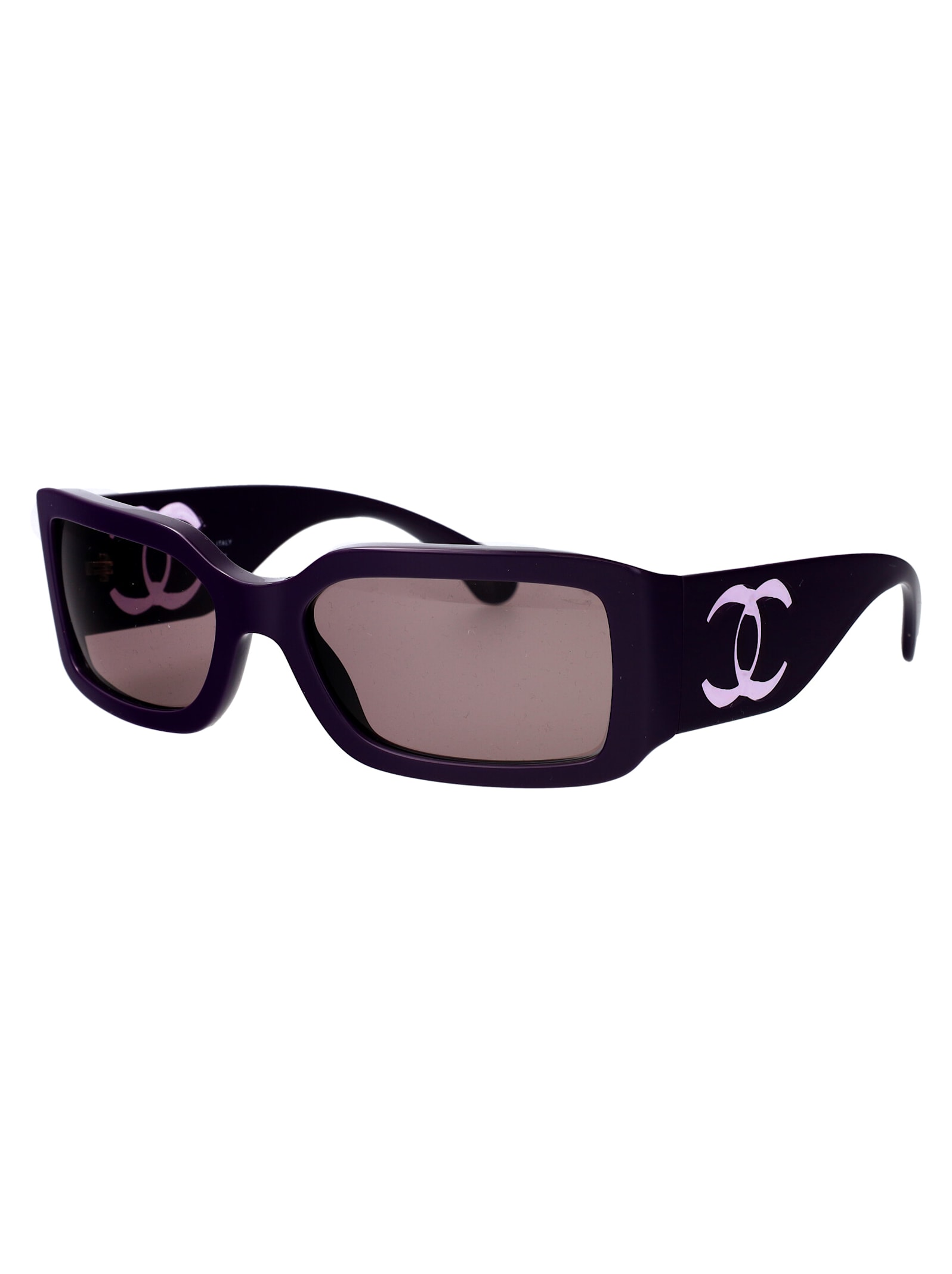 Pre-owned Chanel 0ch5526 Sunglasses In 175853 Violet