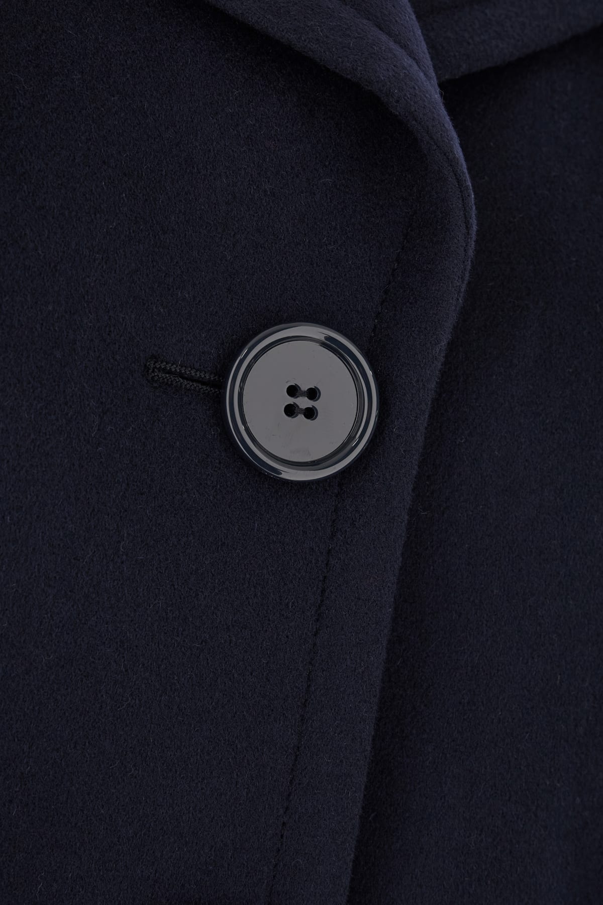 's Max Mara Navy Blue Wool Coat In Blu Notte